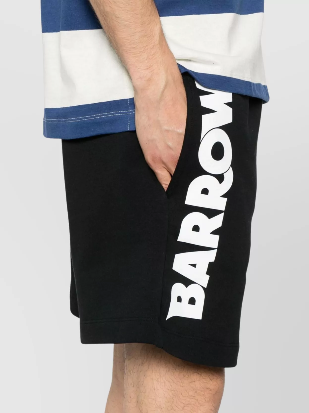 Barrow Elastic Waistband Iridescent Detail Shorts