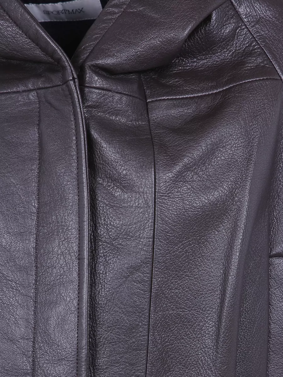 Sportmax Leather Coat