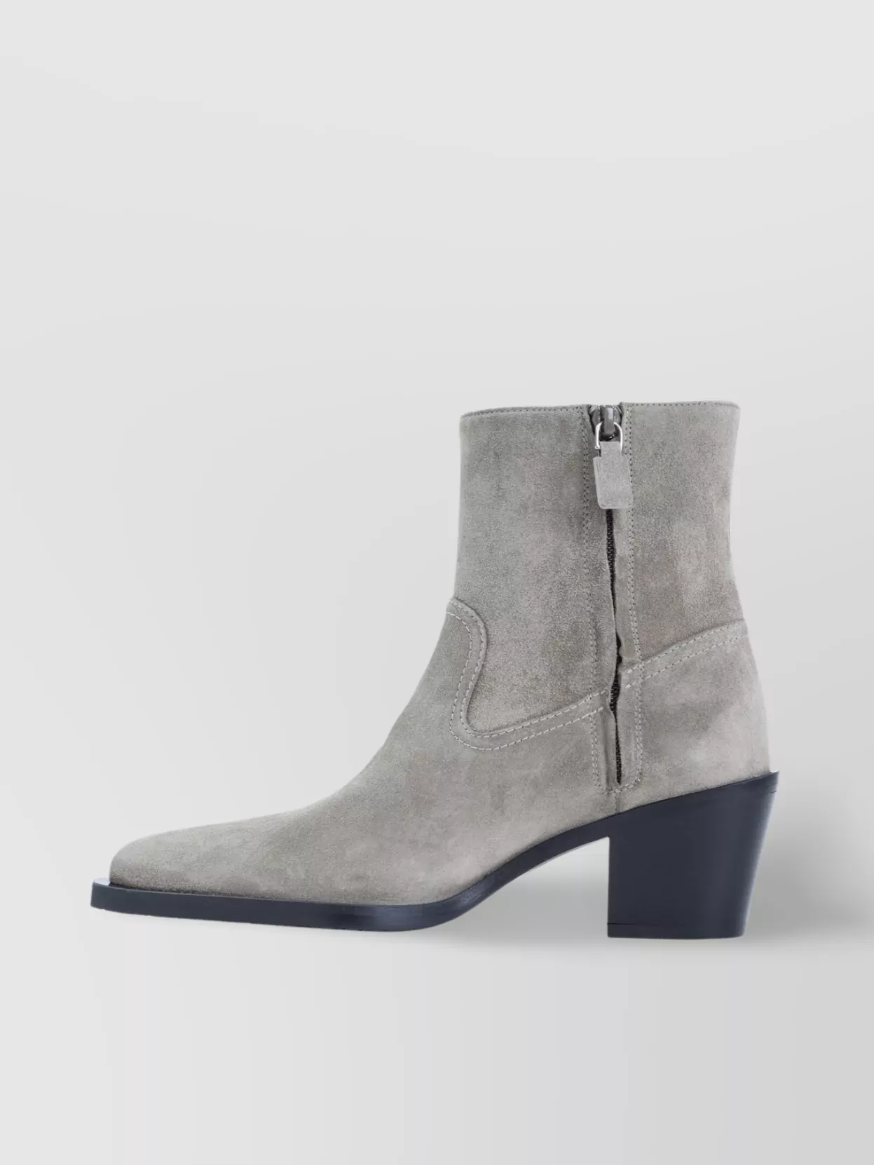 Stuart Weitzman Suede Calf Leather Pointed Toe Boots