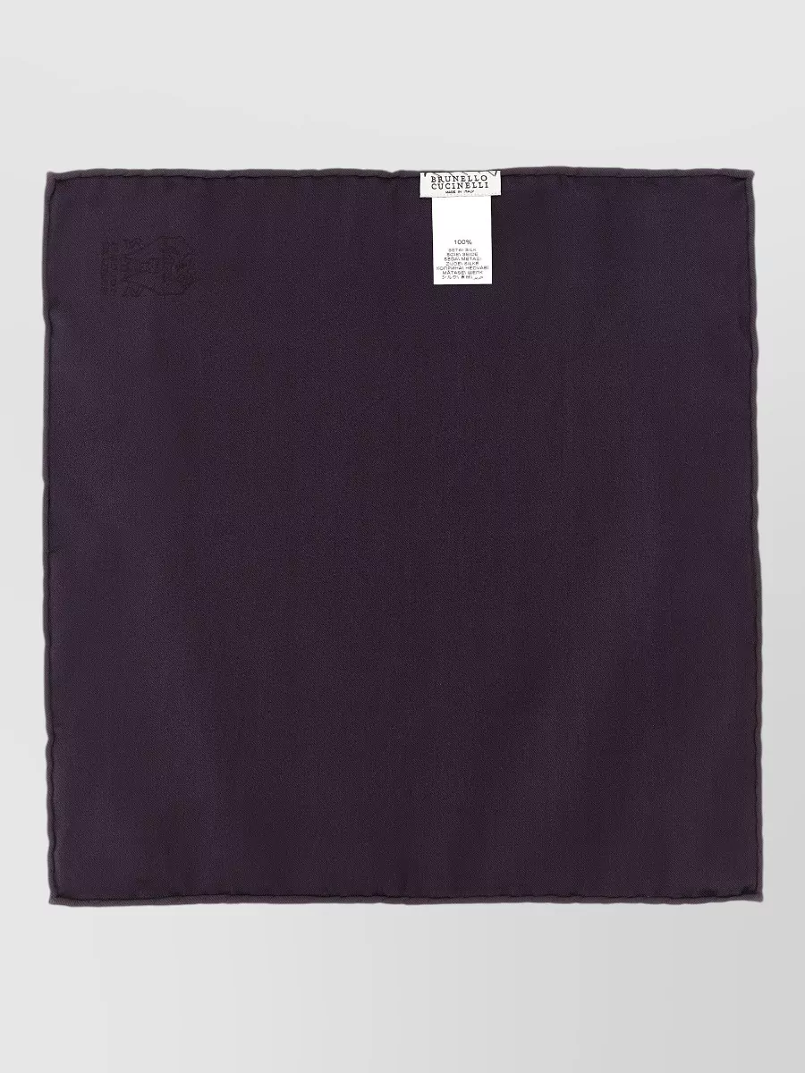 Brunello Cucinelli Silk Printed Pocket Square