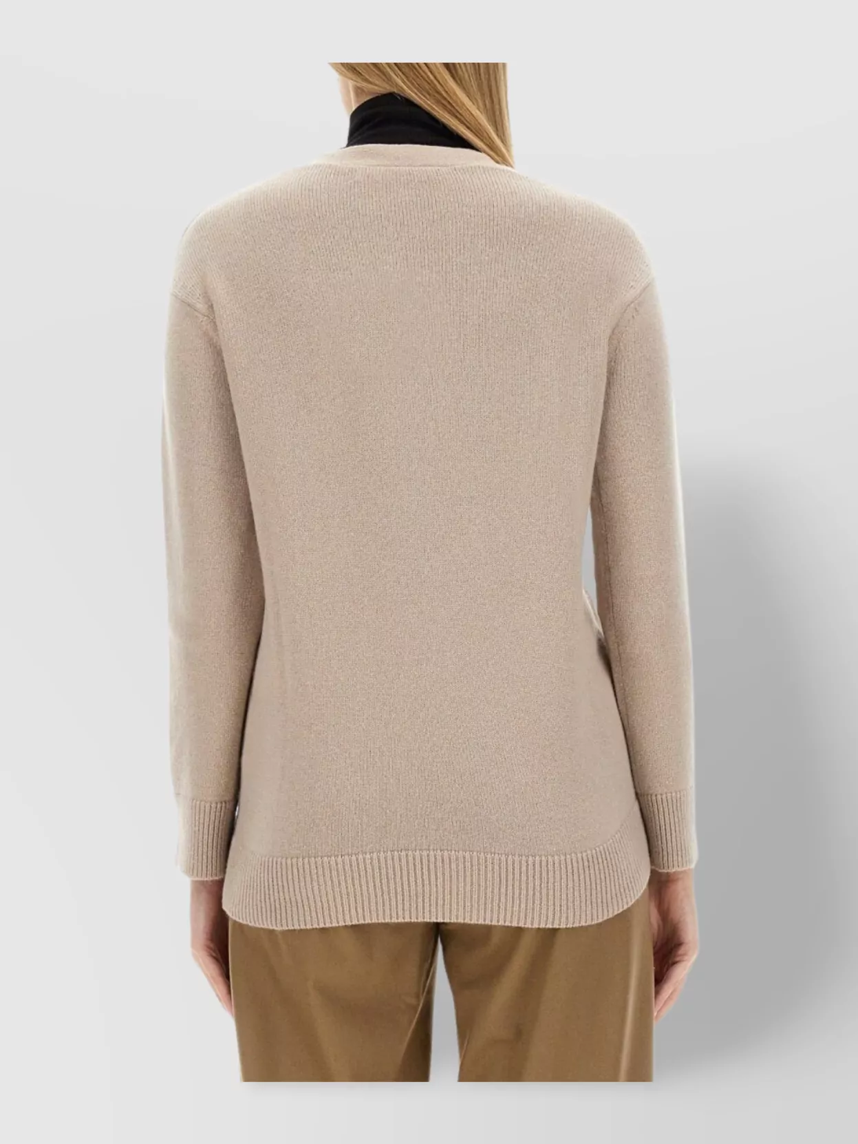 S Max Mara Jane Knit Cardigan V-Neckline