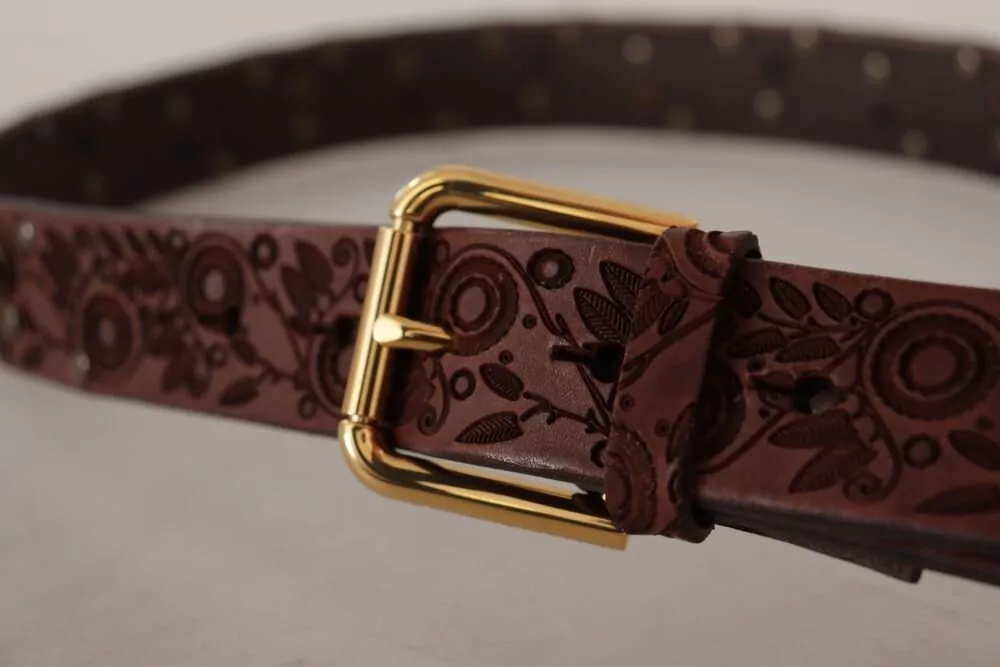 Dolce&Gabbana Leather Embossed Belt