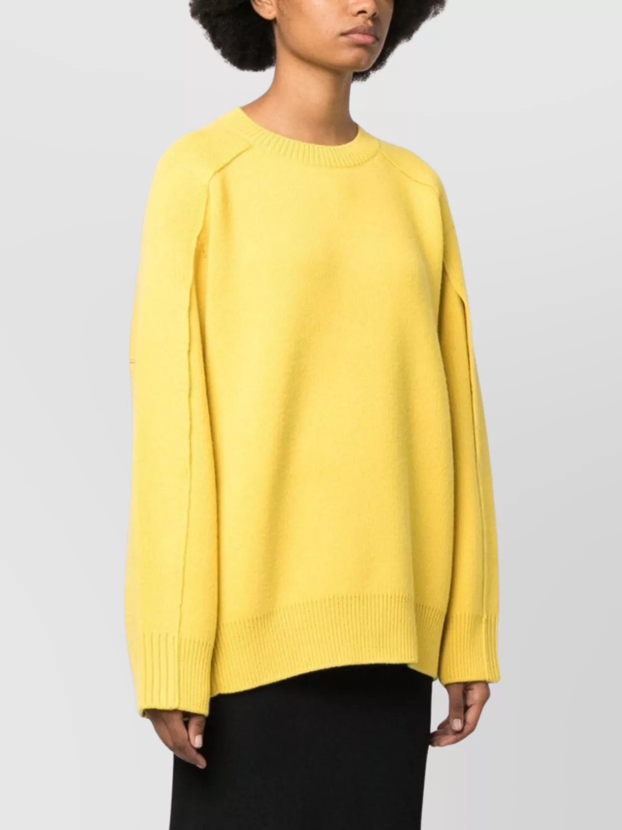 Lanvin Crew Neck Cape Jumper