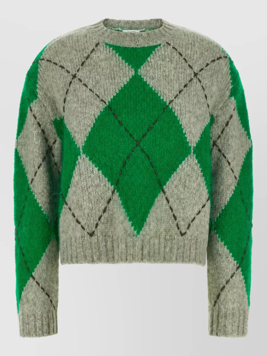 Ballantyne argyle knit sweater