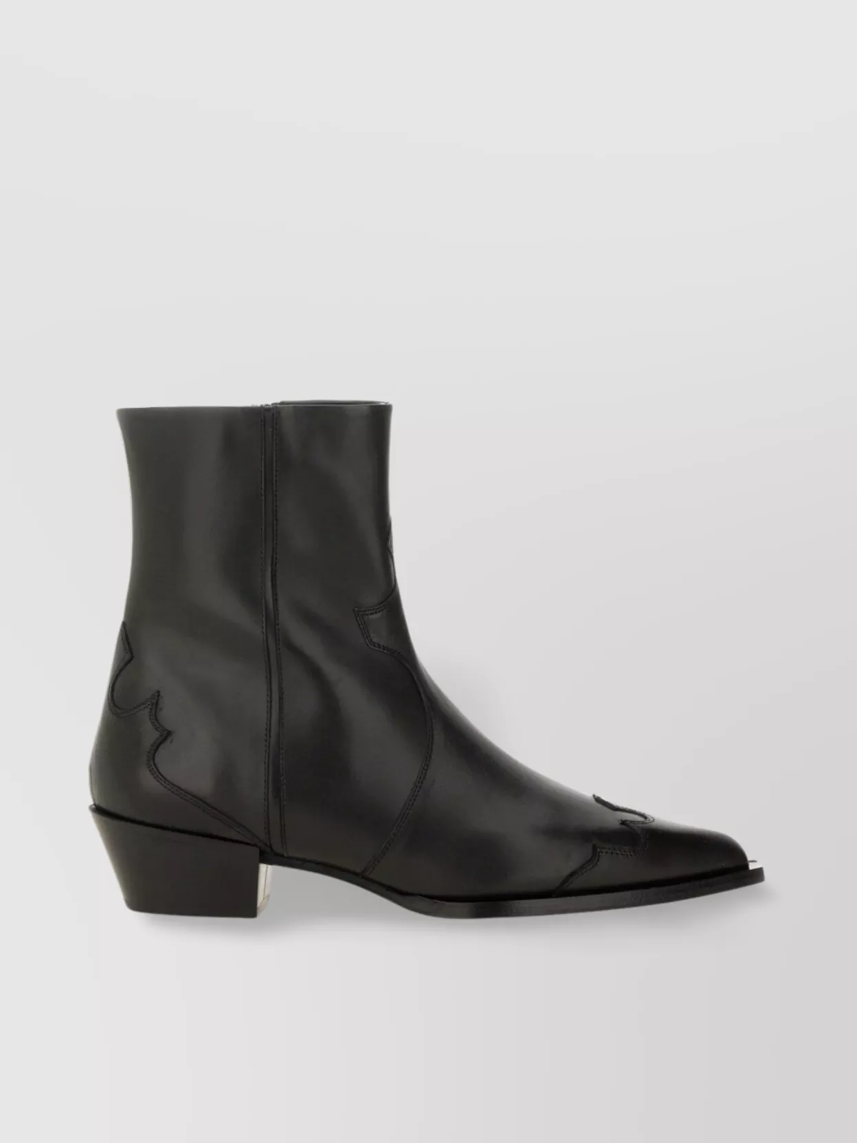Aeyde Stitched Leather Ankle Boots