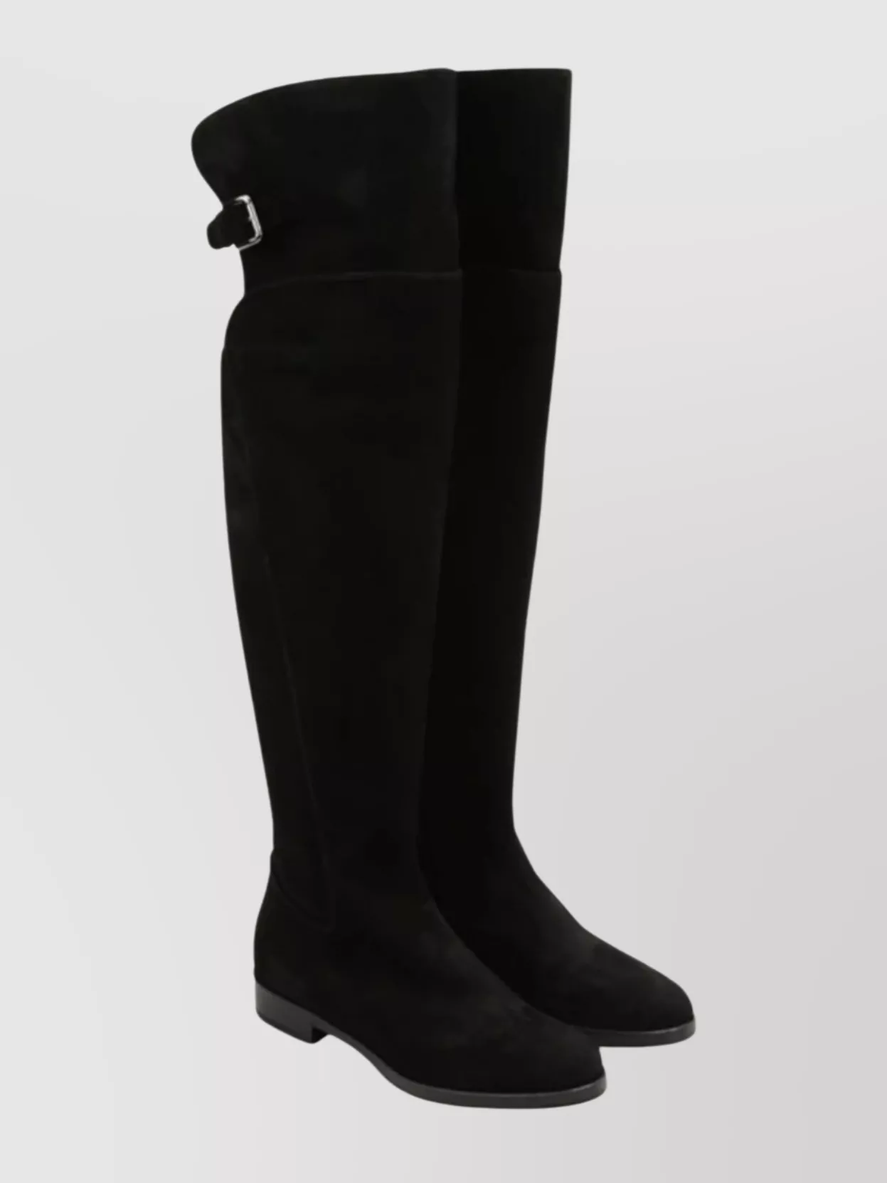Dolce & Gabbana Over-the-knee Boots Featuring Buckle Detail In Black