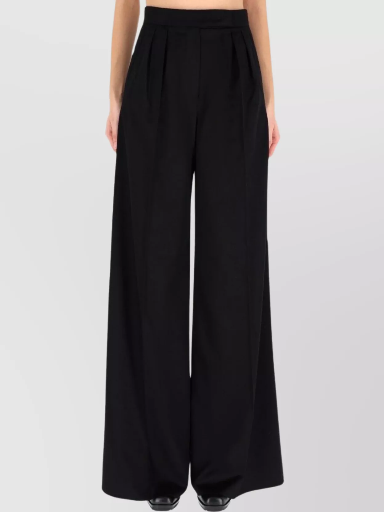 Max Mara High Waist Wide Leg Trousers In Multi