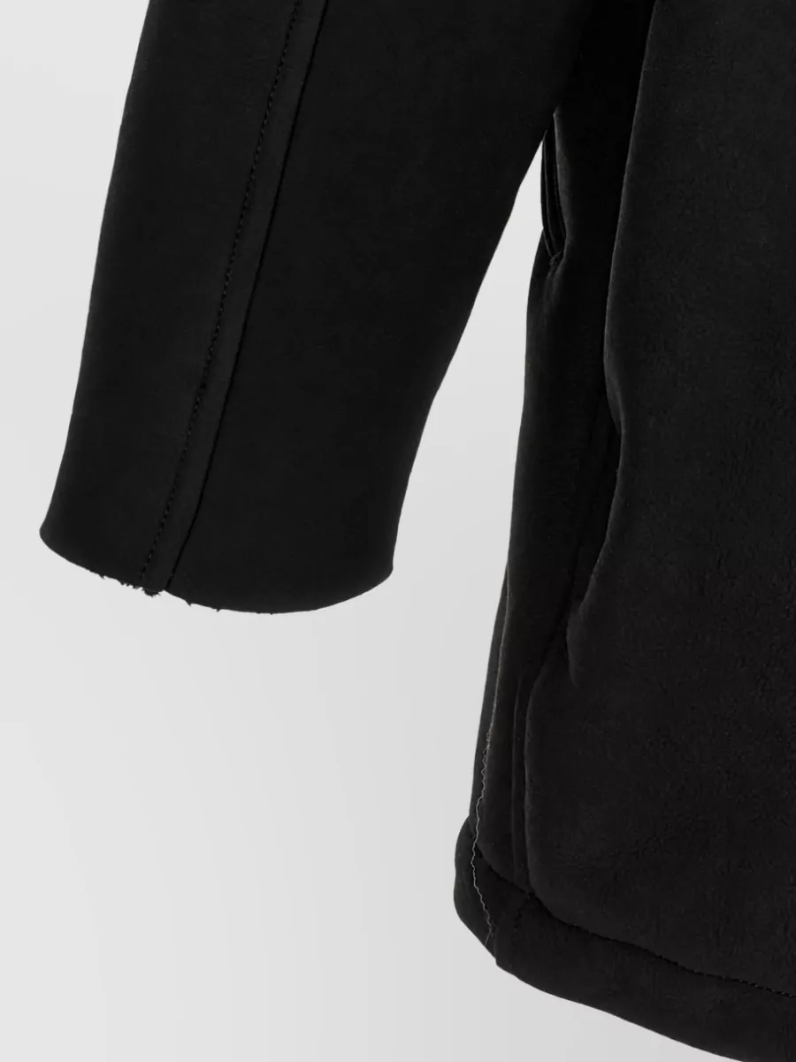 Giorgio Brato Leather Oversized Funnel-Neck Jacket
