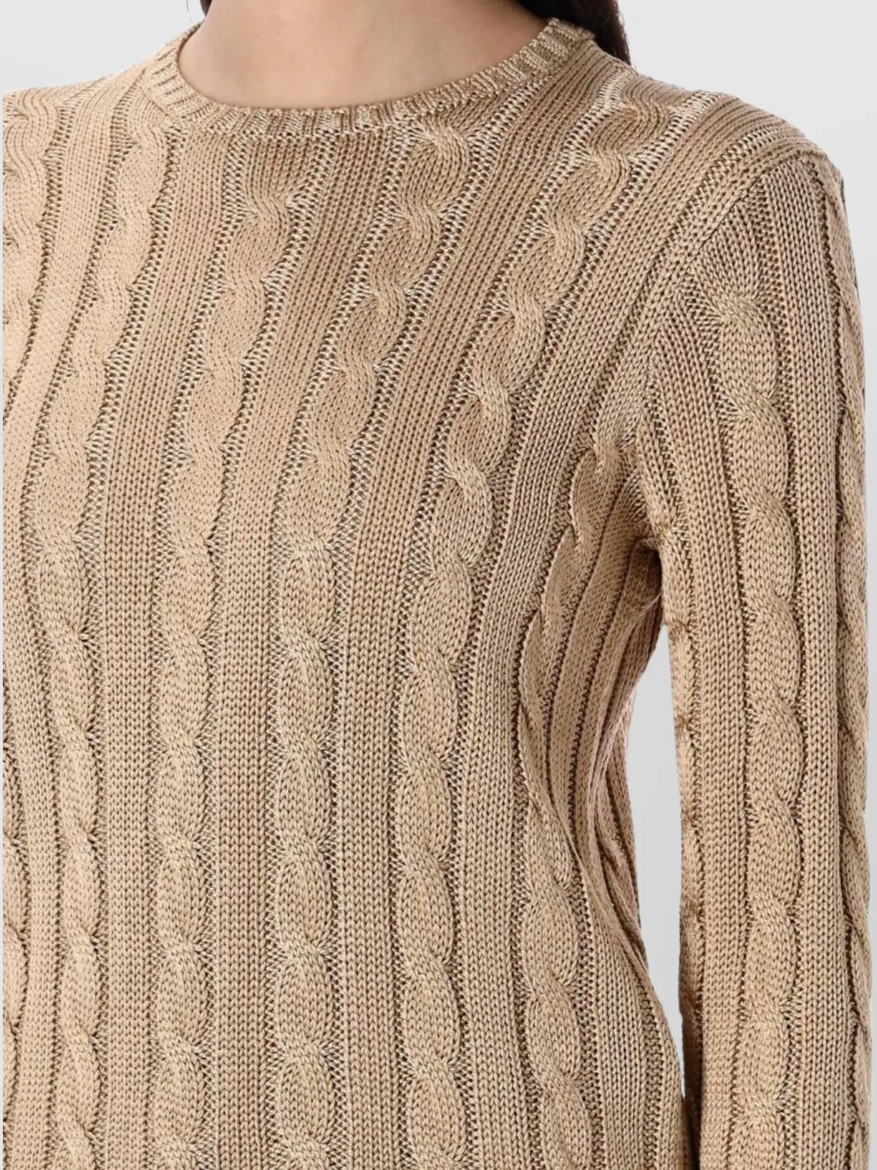 Polo Ralph Lauren Ralph Lauren Cable-knit Silk Crewneck Jumper