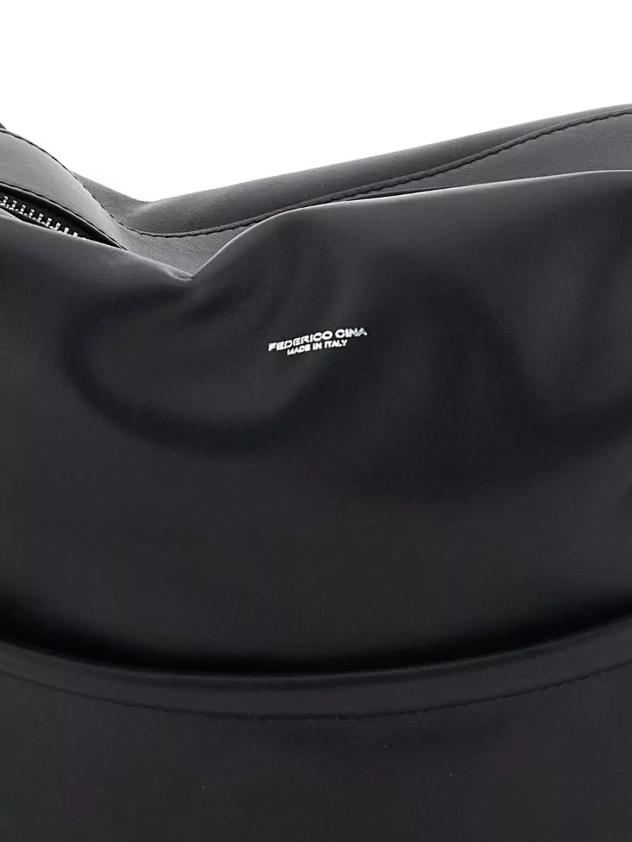 Federico Cina Leather Shoulder Bag