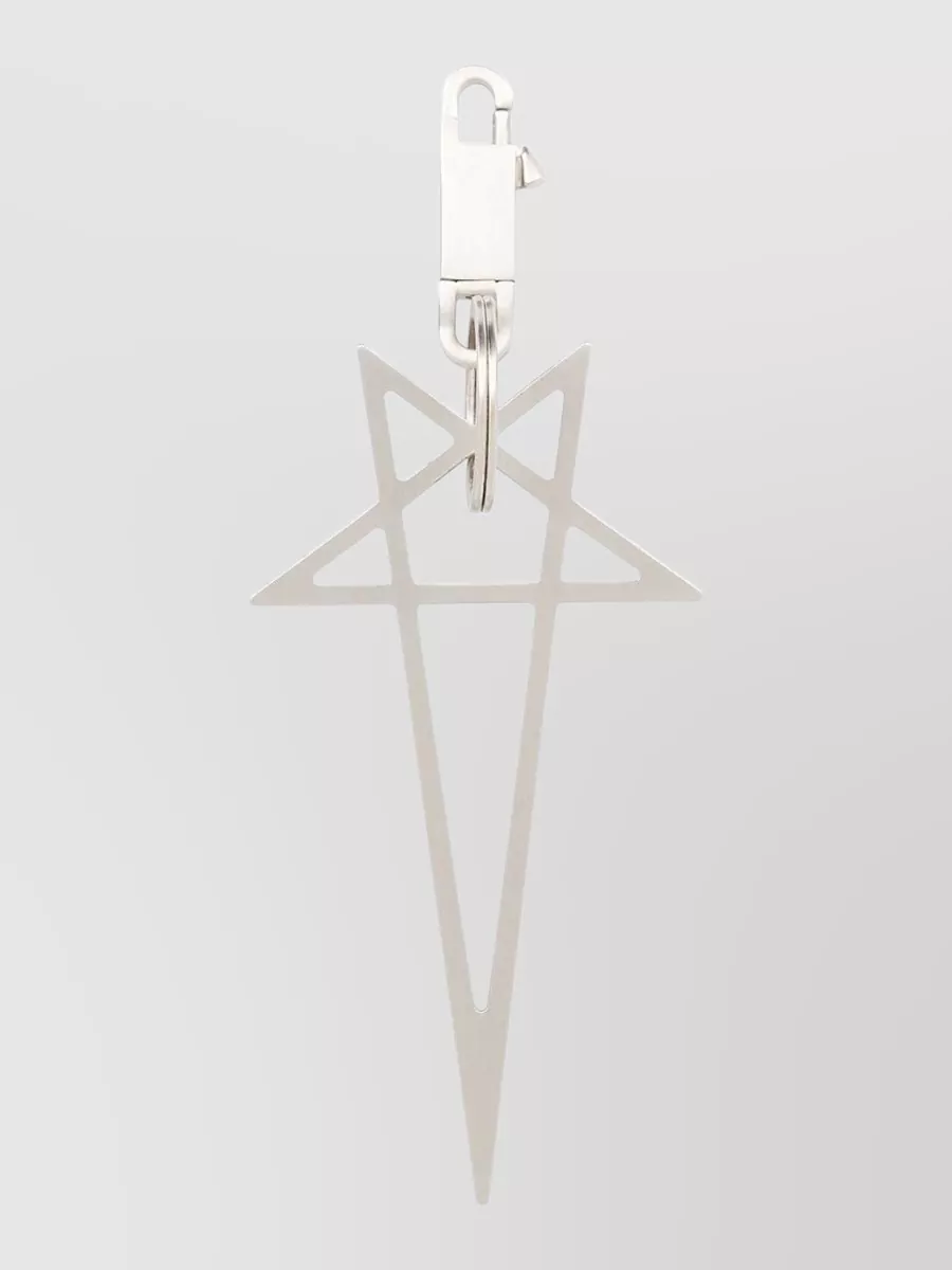 Rick Owens Brass Pentagram Keychain