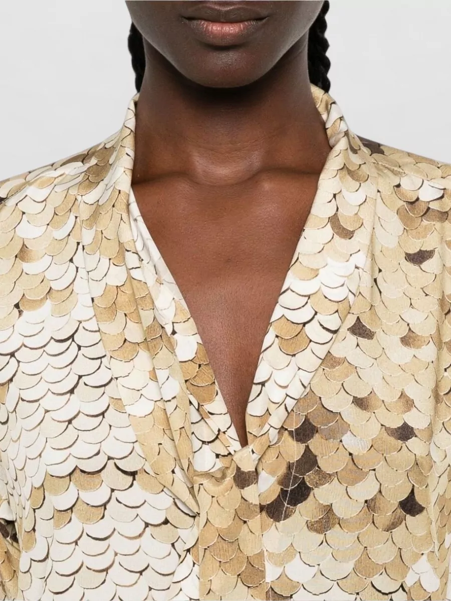 Moschino Silk Long-Sleeve Blouse