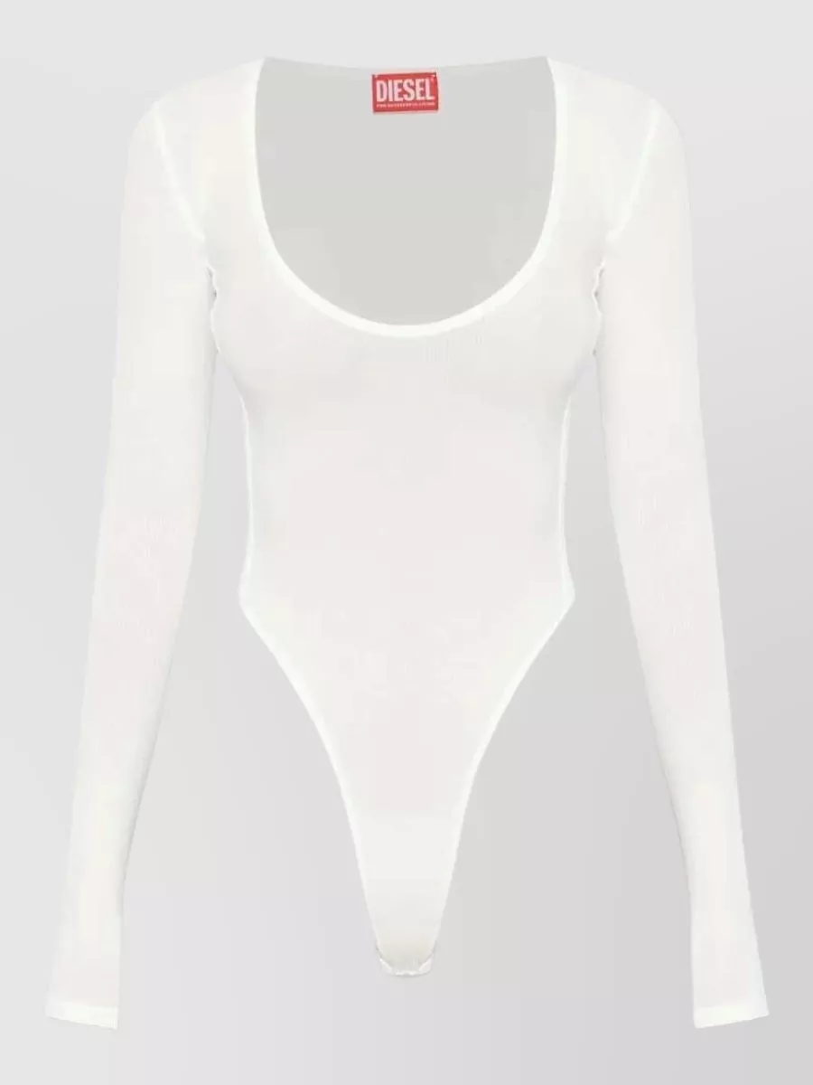 Diesel Ribbed Long-Sleeve Bodysuit