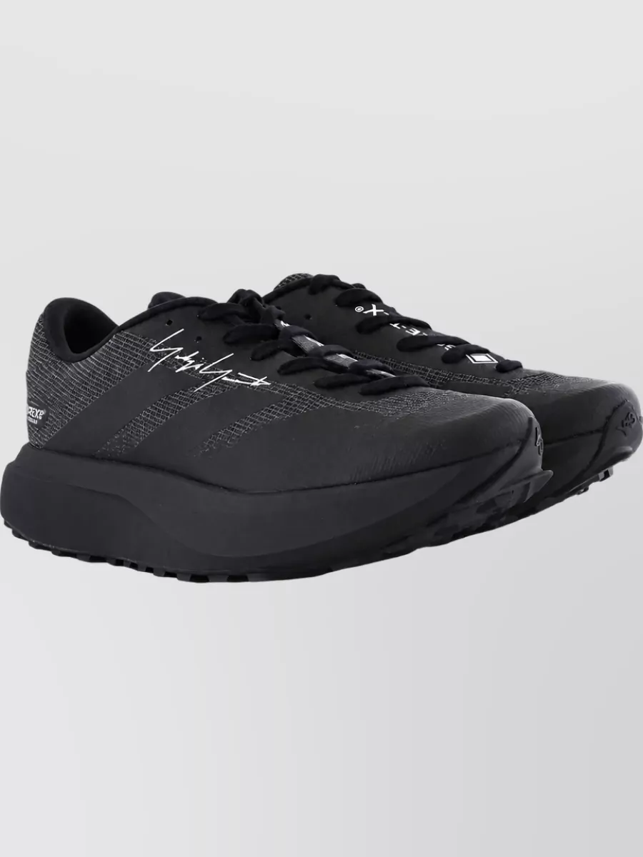Y-3 Calfskin Low-Top Sneakers