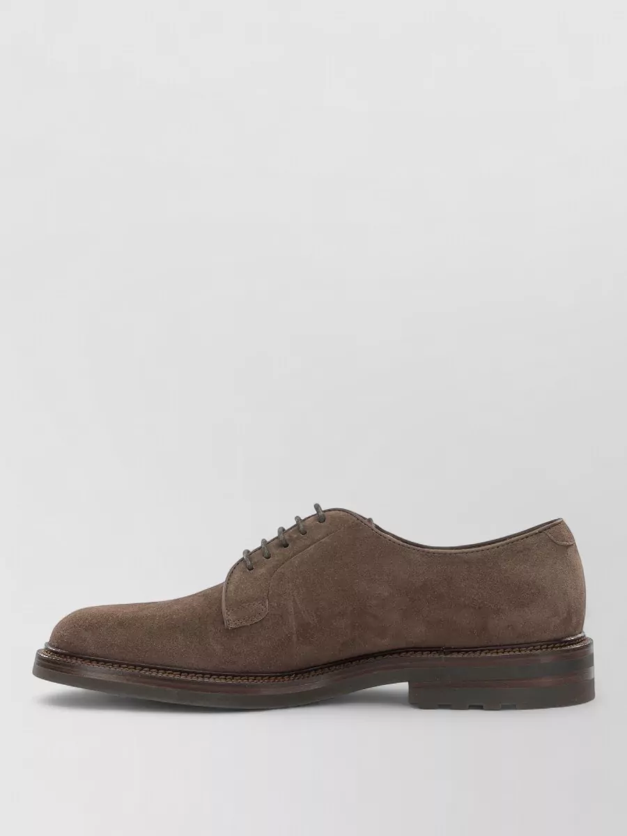 Brunello Cucinelli Suede Derby Shoes