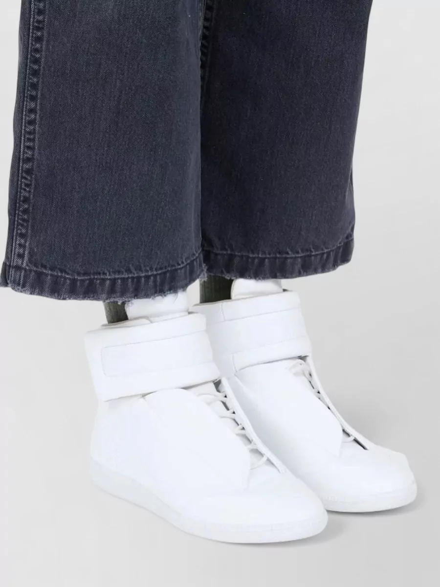 Maison Margiela Calf Leather Mid-Top Sneakers
