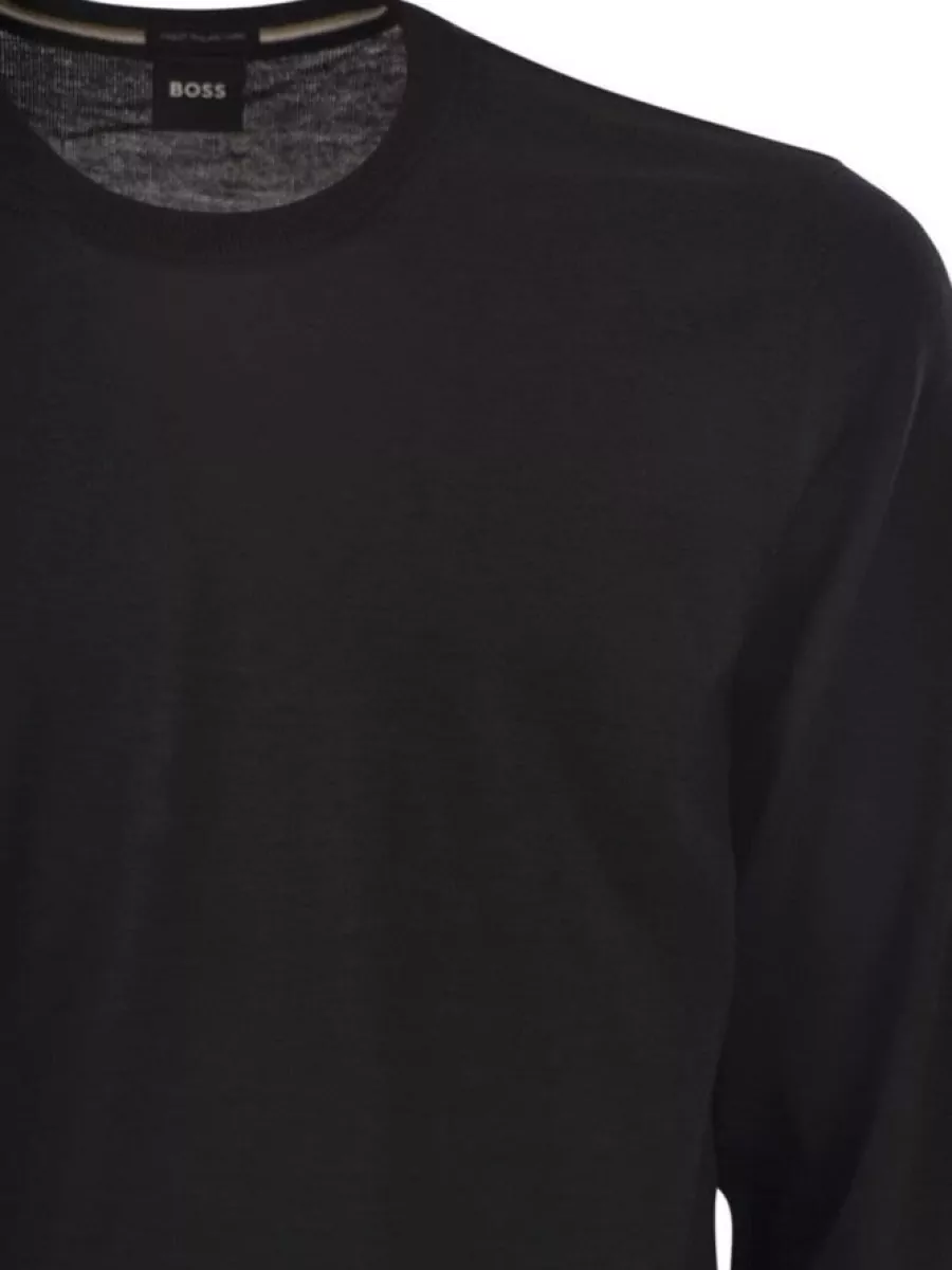 Boss Wool Slim-Fit Crew-Neck Jumper