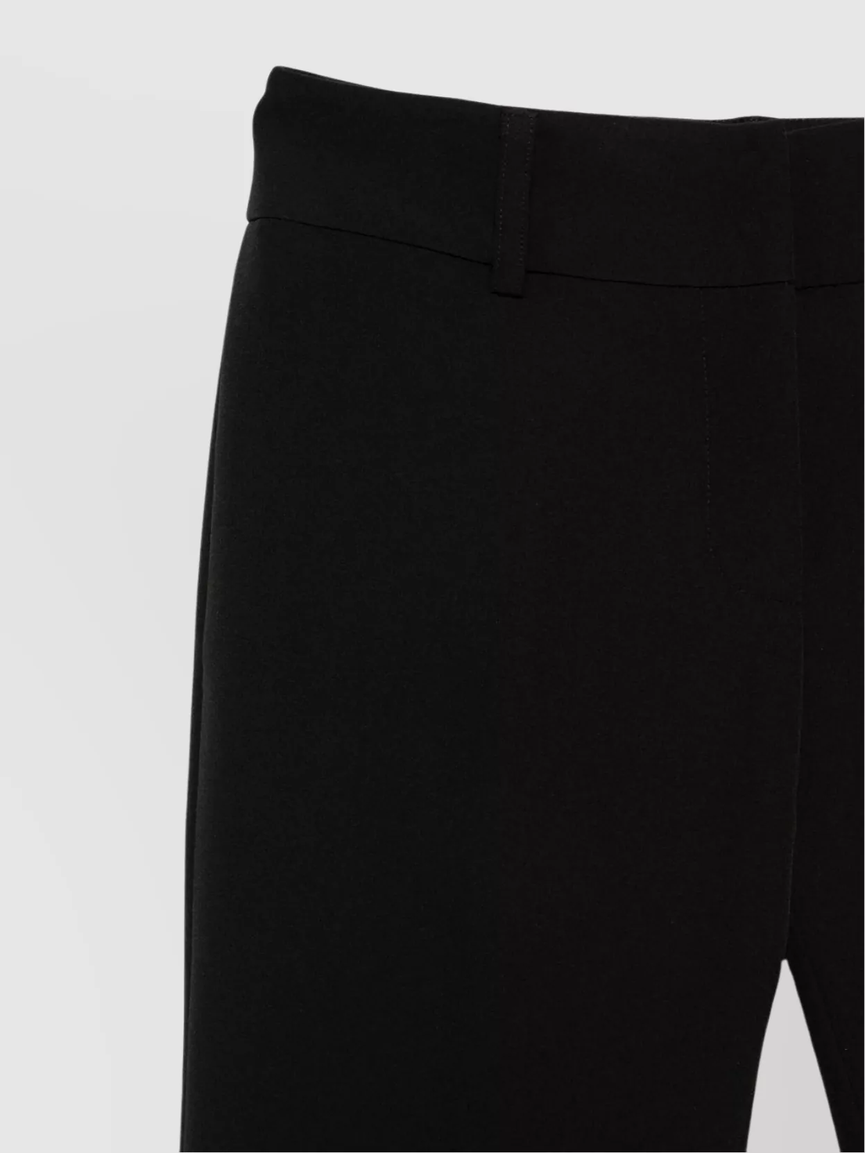 Ermanno Firenze Flared Trousers With Side Slits And Belt Loops