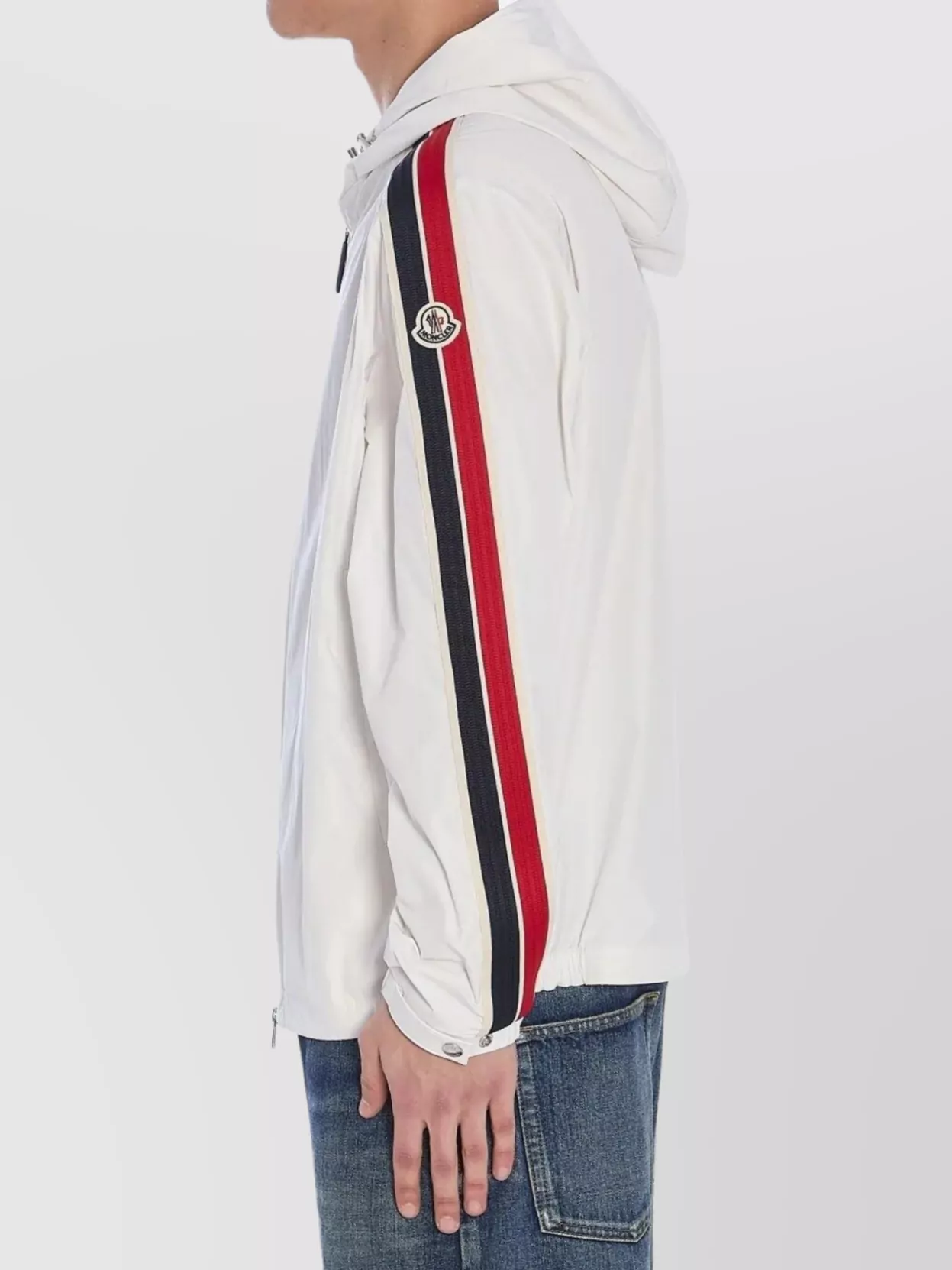 Moncler Snap Button Cuffs Hooded Jacket