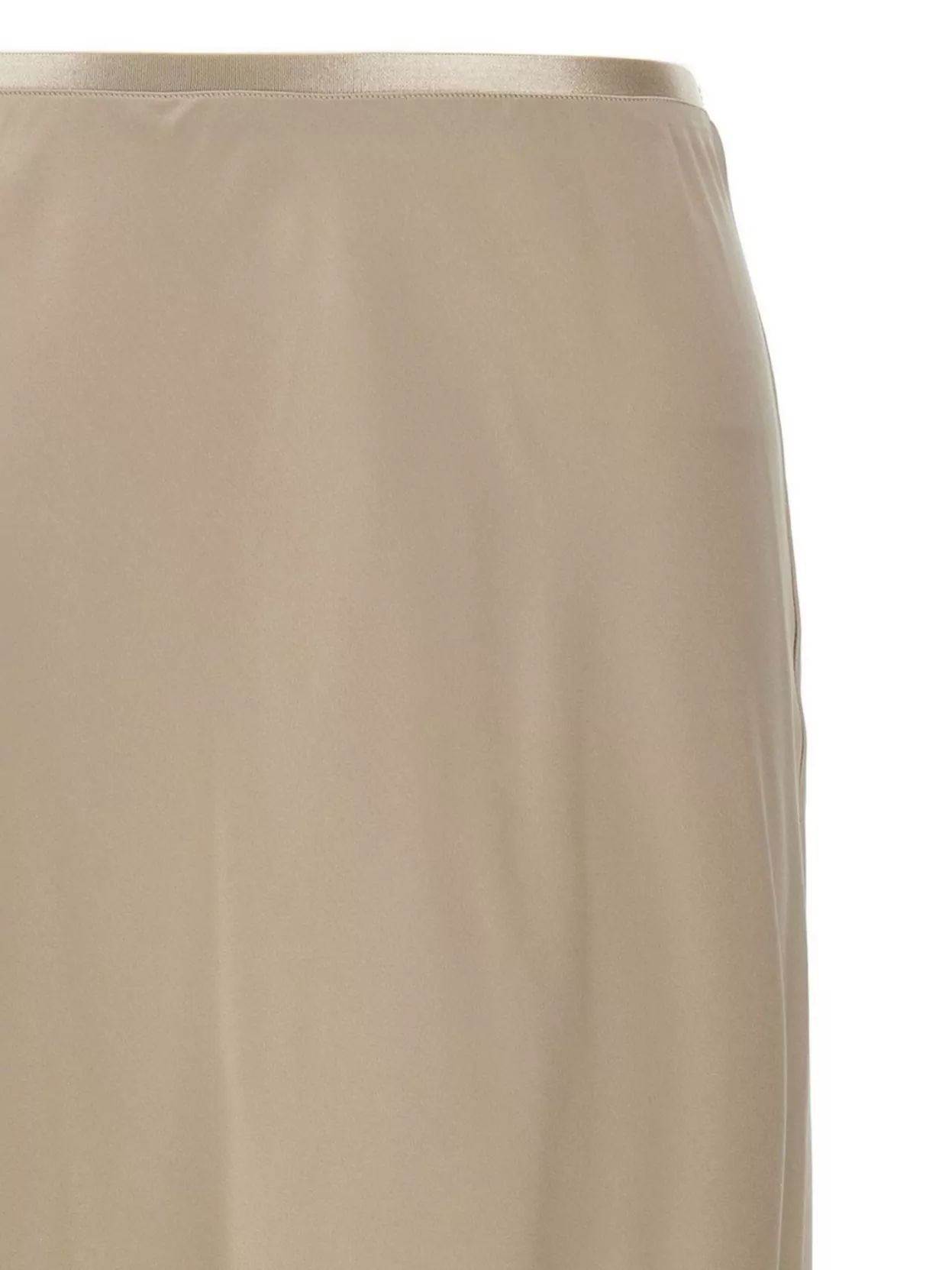 Max Mara Satin Finish Midi Skirt With Flowing Silhouette