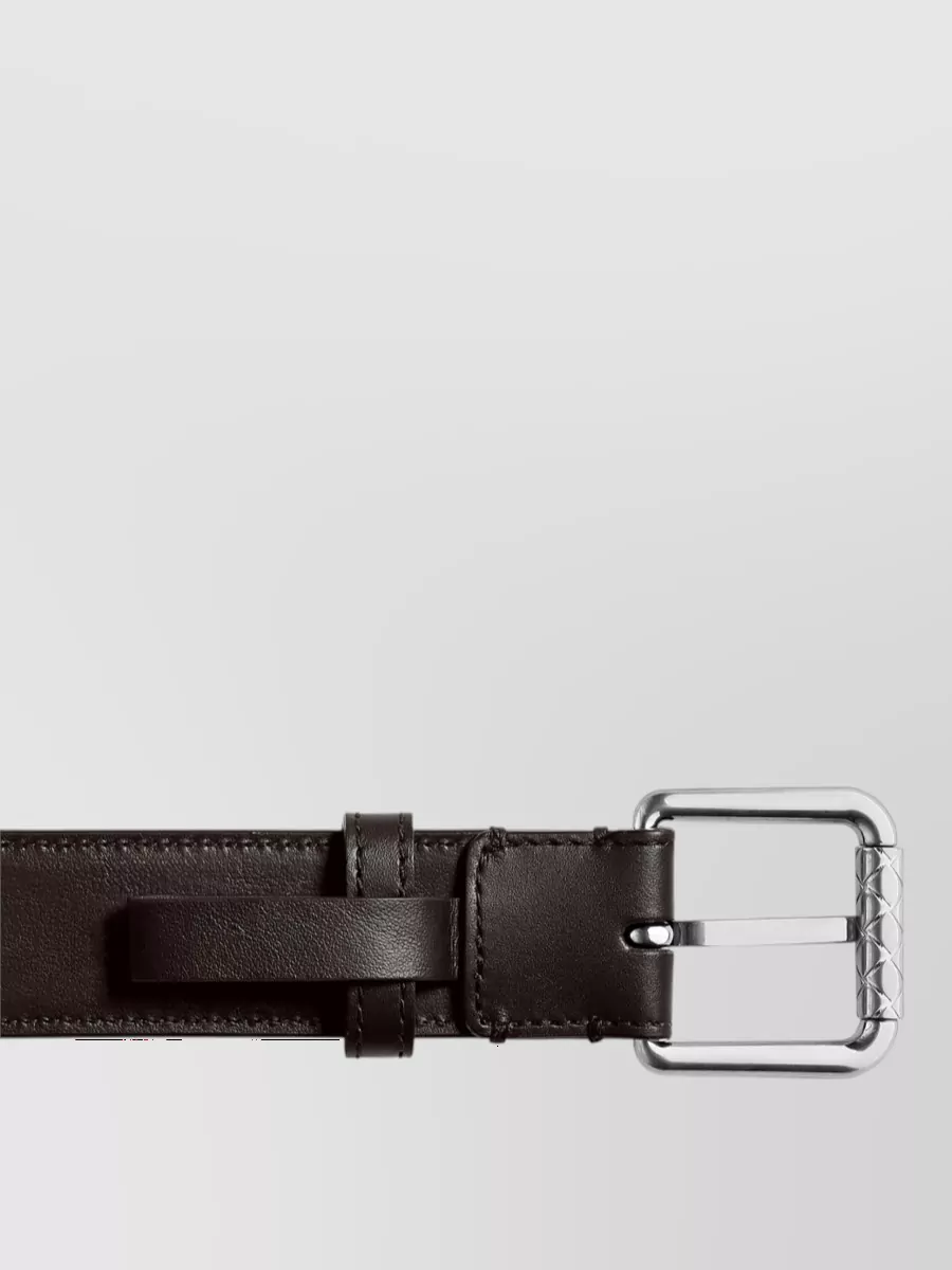 Bottega Veneta Leather Intrecciato Belt