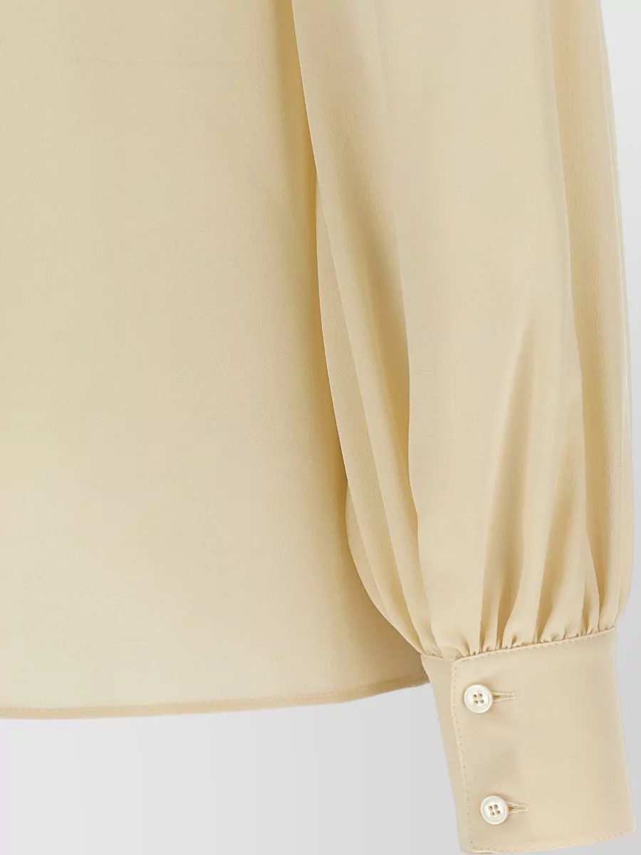 Valentino Garavani Bow Detail Shirt Long Sleeves Collar