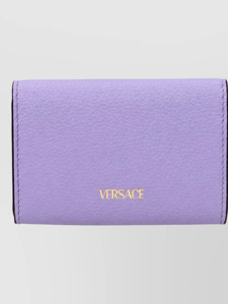 Versace Leather Coin Keychain