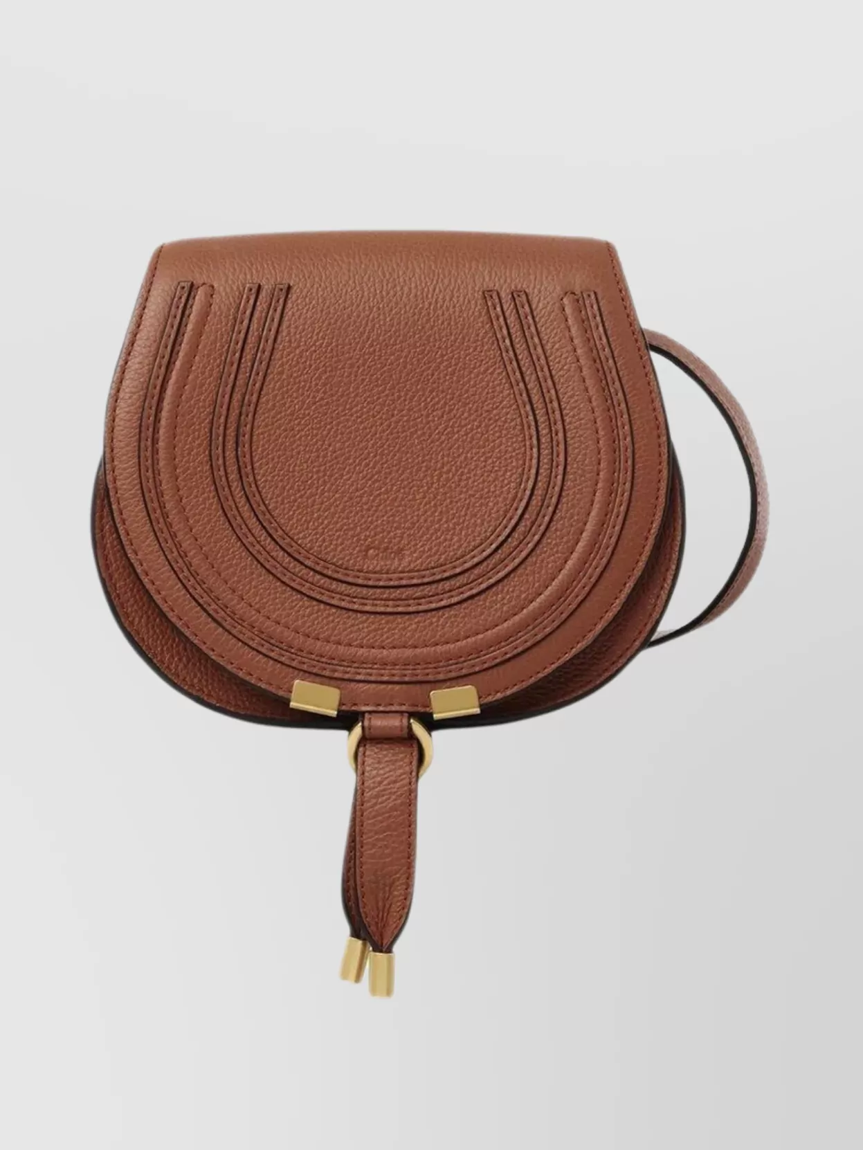 Shop Chloé Small Bag With Adjustable Leather Strap In Brown