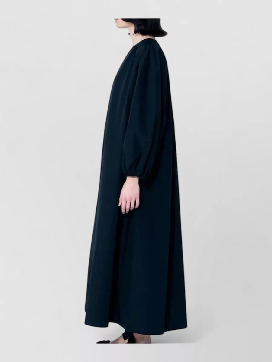 The Row Silk Wool Maxi Dress