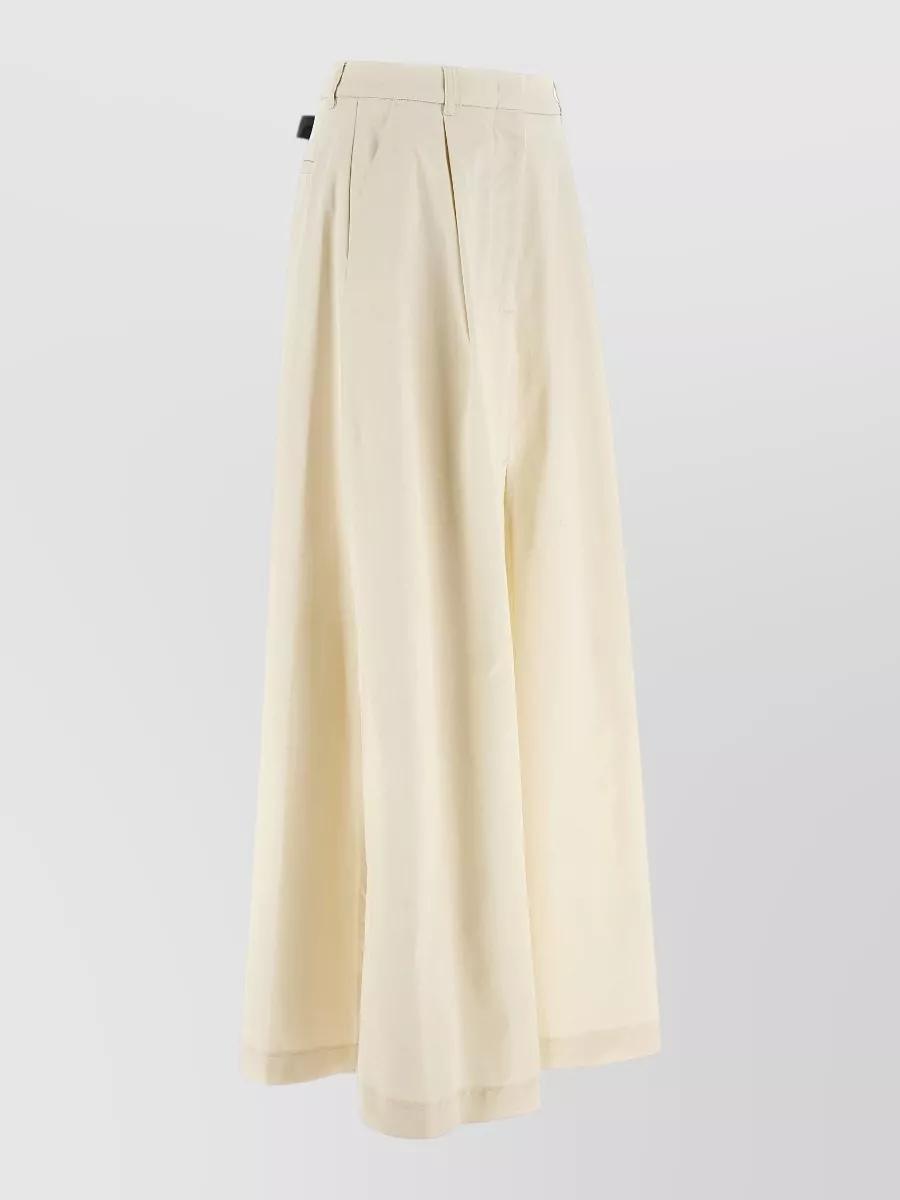 Thelatest Cotton Flared Maxi Skirt