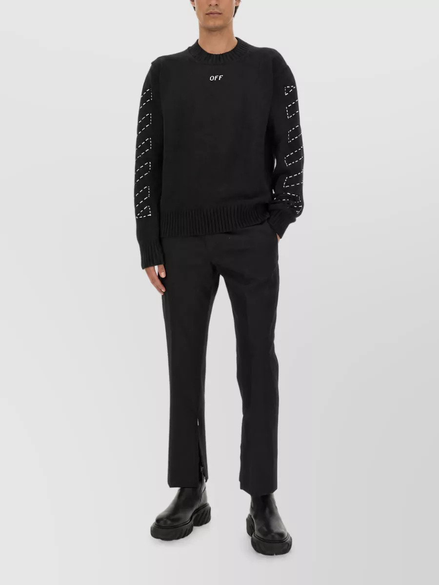 Off-White Slim-Fit Tailored Trousers