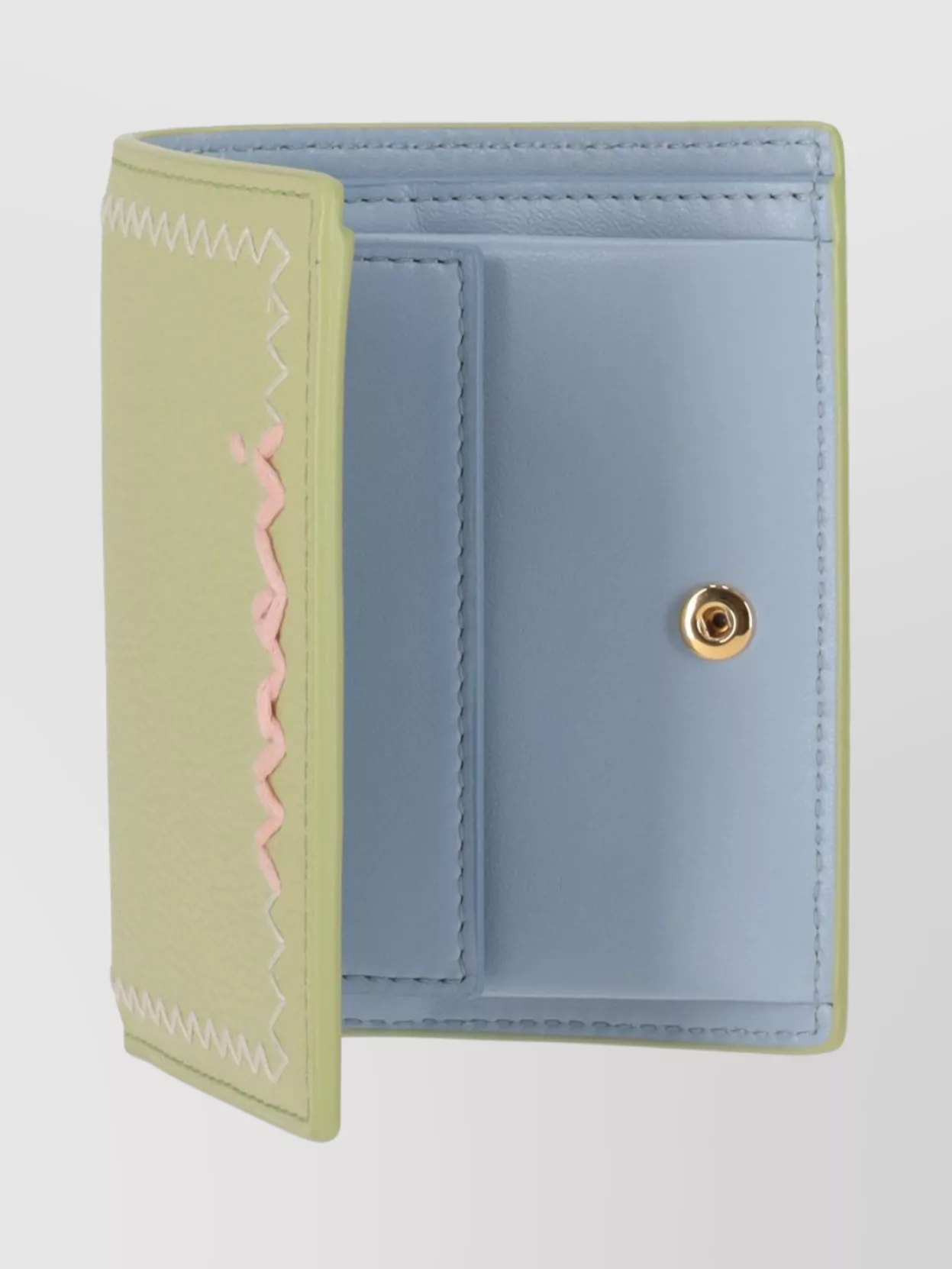 Marni Compact Wallet Featuring Contrast Stitching