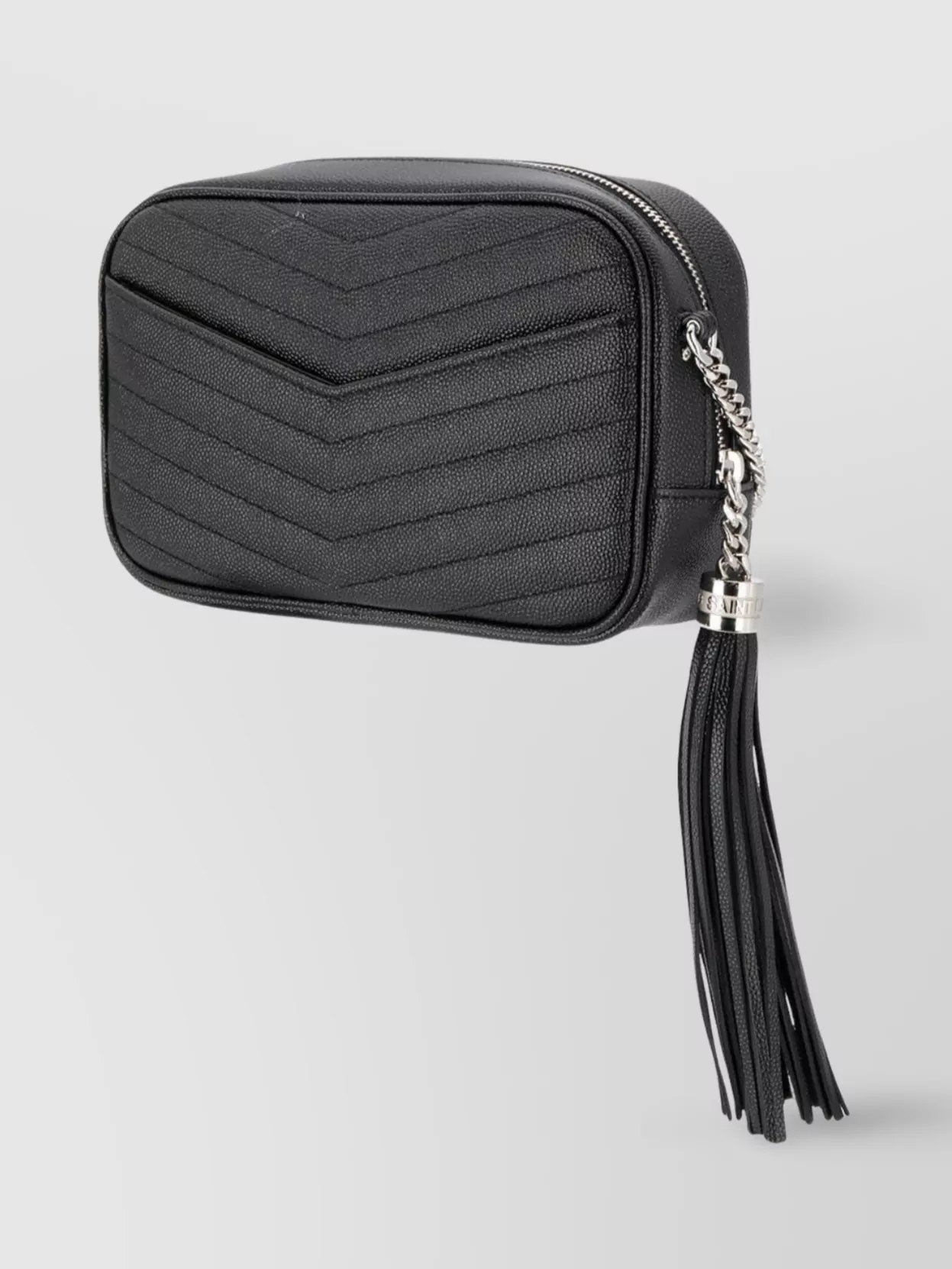 Saint Laurent Cross-Body Bags With Chain Strap And Chevron Pattern