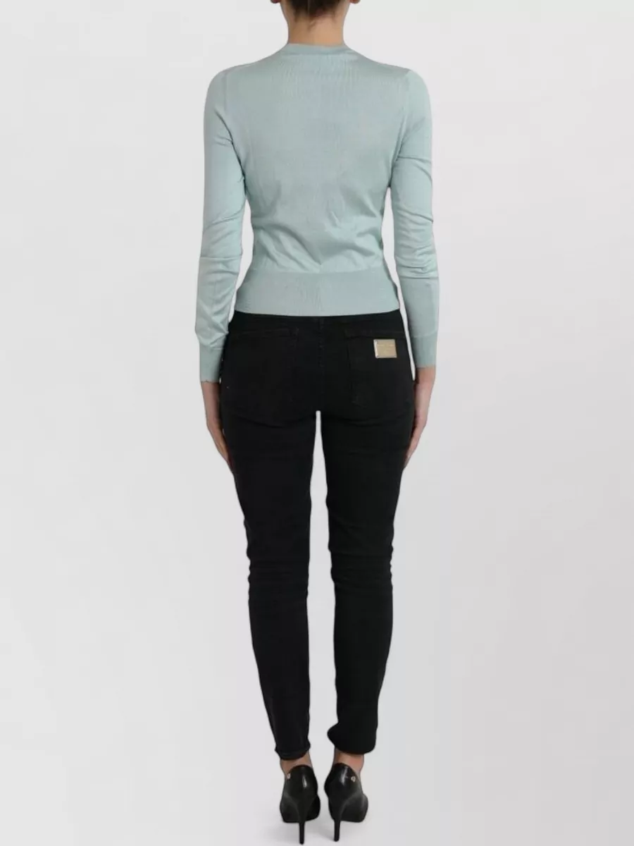 Dolce&Gabbana Silk Slim-Fit Crew-Neck Cardigan