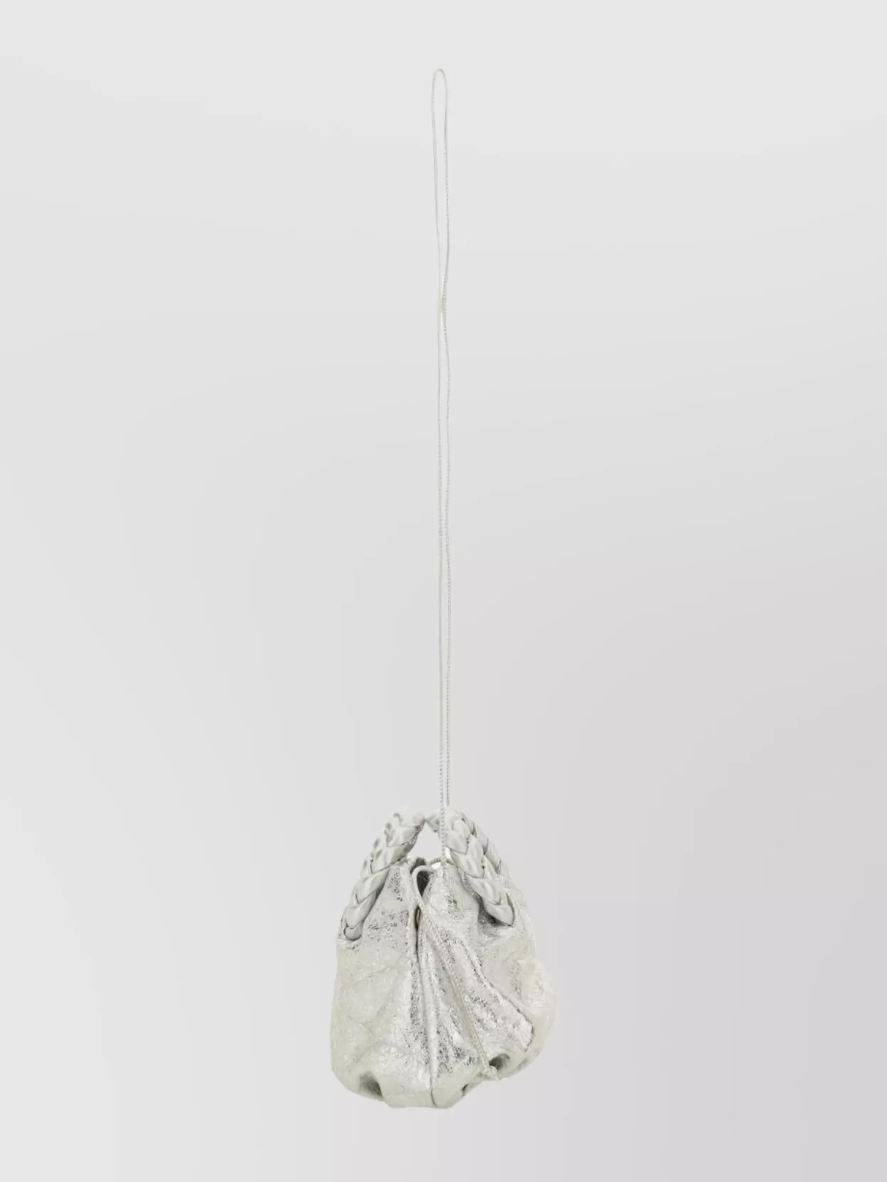 Hereu Metallic Cross-Body Bag Braided Handle