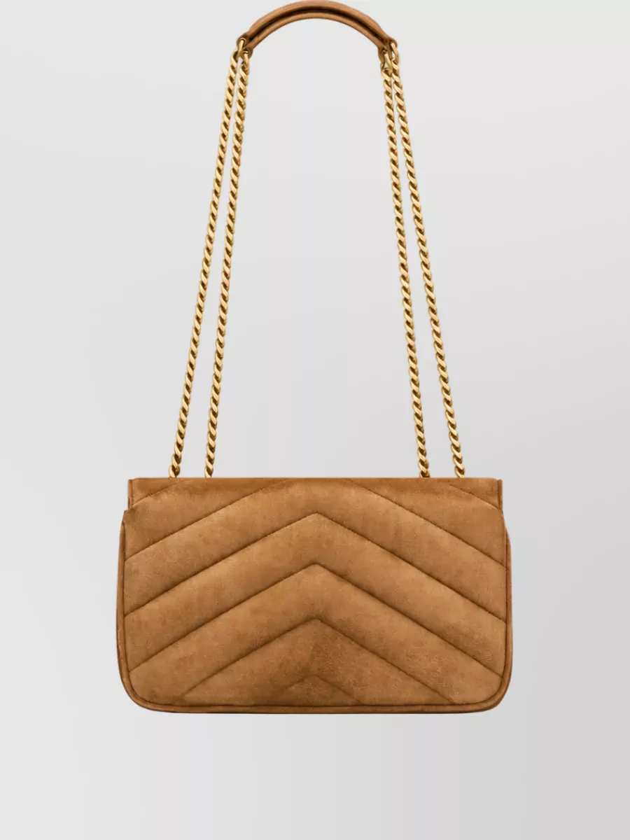 Saint Laurent Loulou Small Leather Clutch Bag