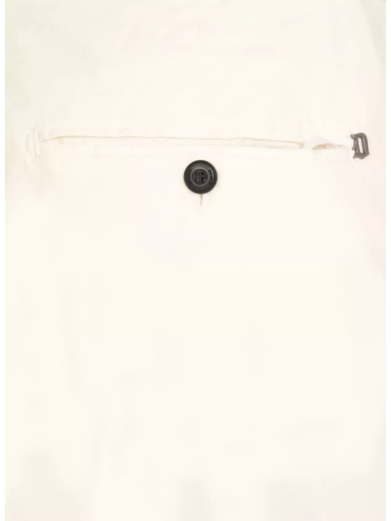 Dondup Straight Leg Trousers Rolled Cuffs In White