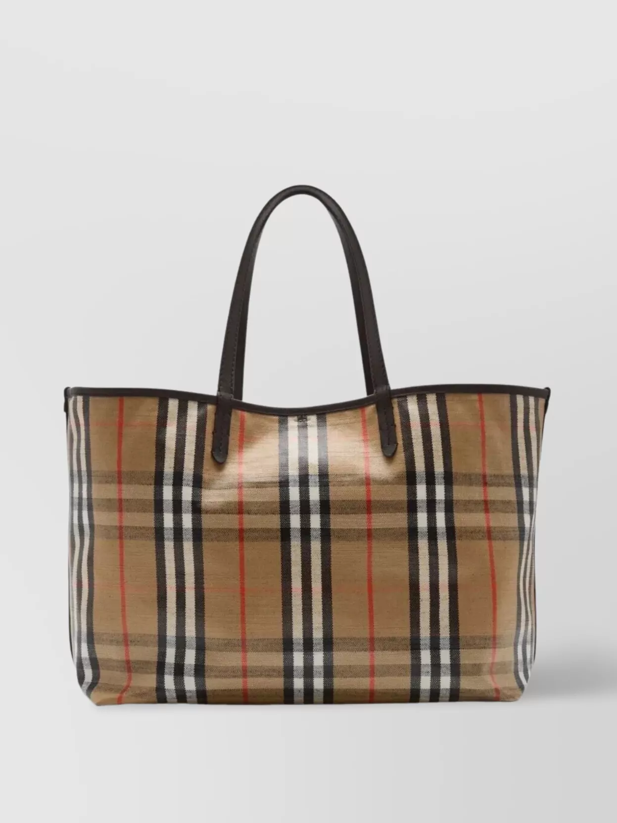 Burberry Medium Tote Bag Highlands Rectangular Check