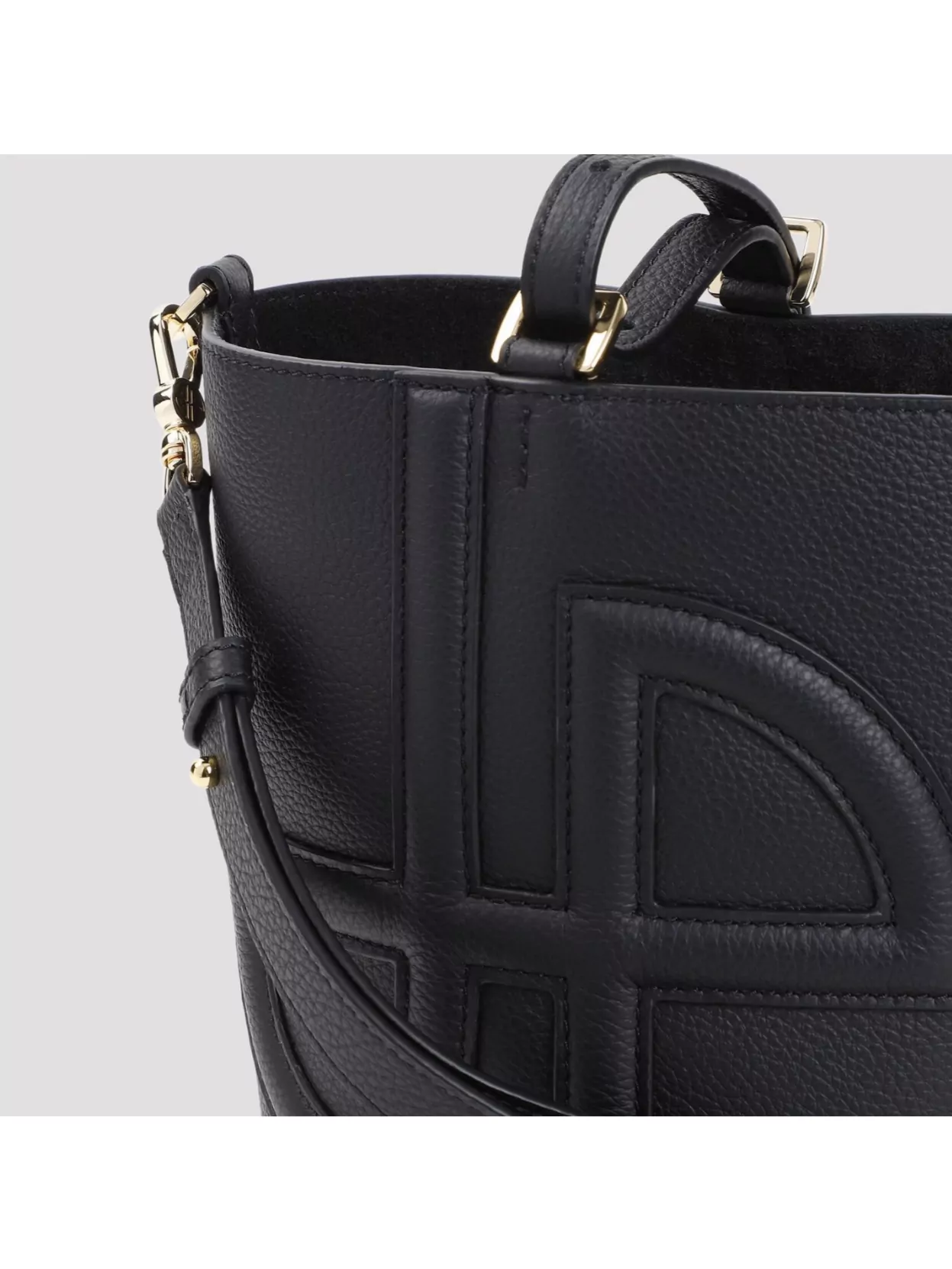 Patou Bucket Bag Adjustable Strap In Black