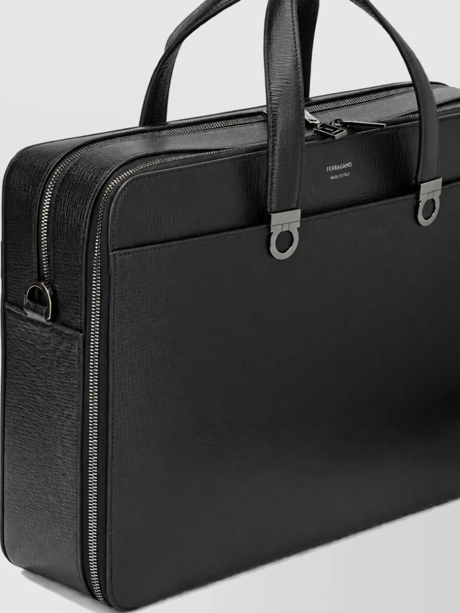Ferragamo Calf Leather Large Briefcase