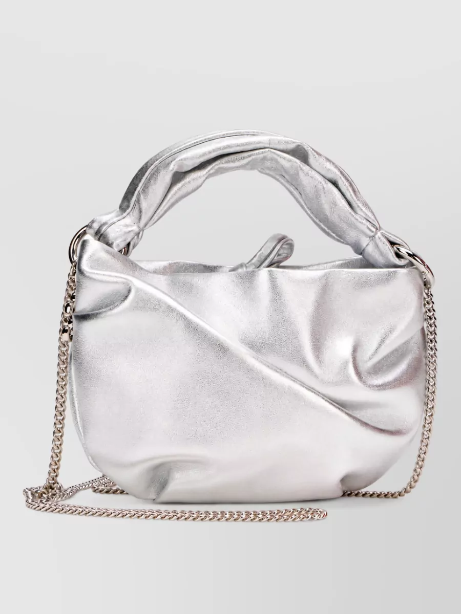 Jimmy Choo bonny leather clutch bag