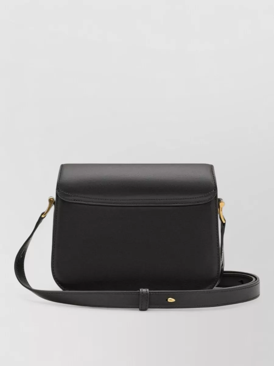 Ami Paris Leather Paris Paris Crossbody Bag