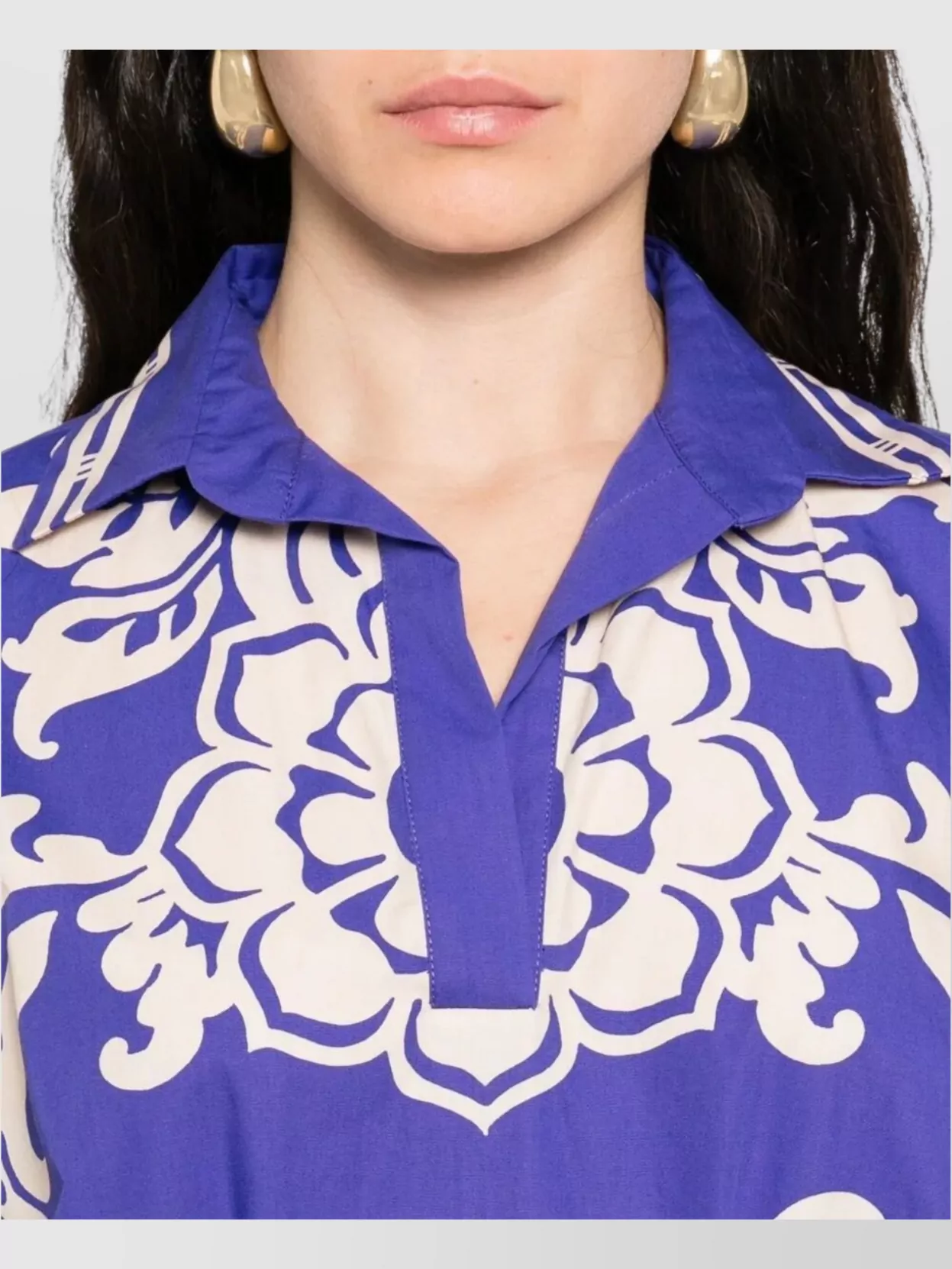 Etro Midi Dress With Belted Waist And V-Neck