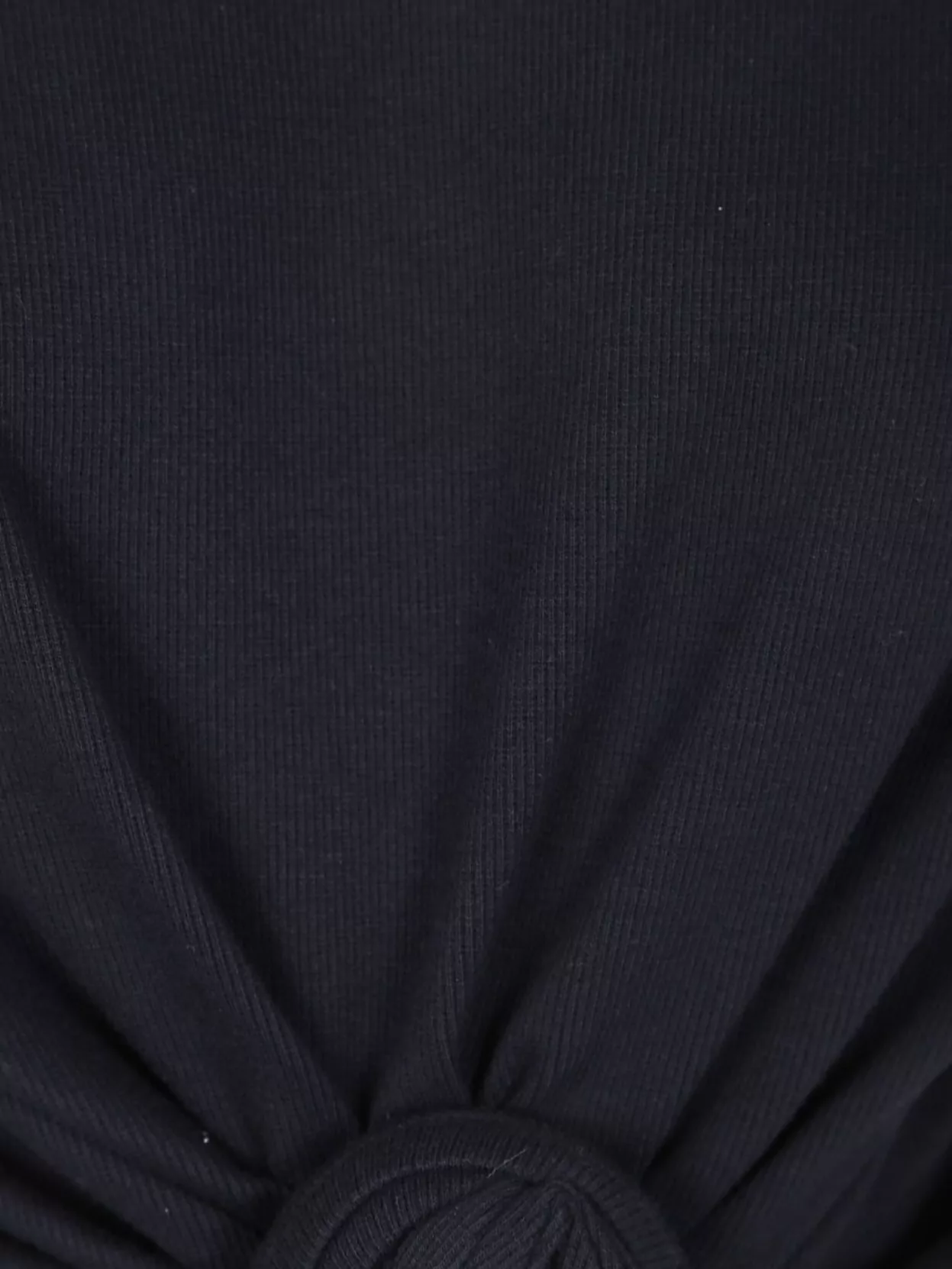 Magda Butrym Short Sleeve Knotted Crew Neck Top