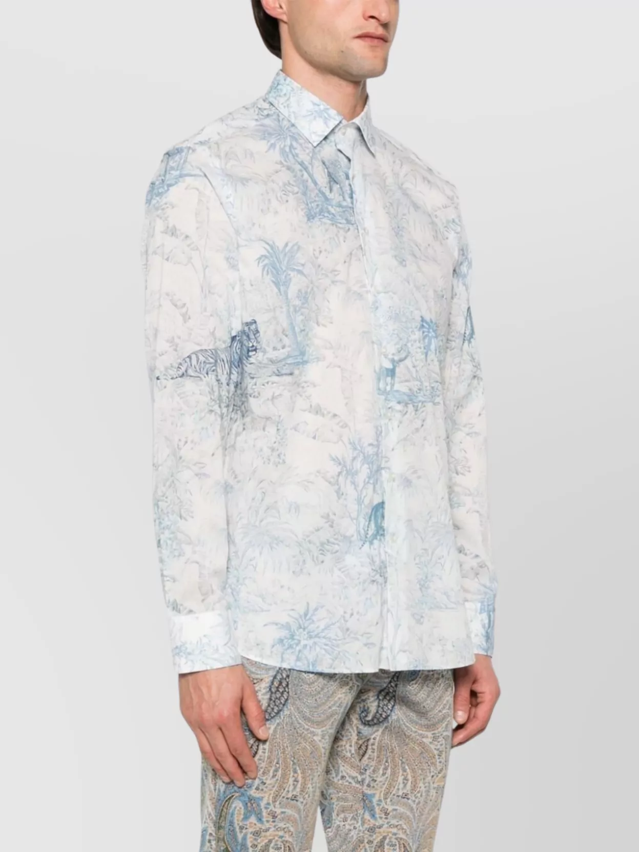 Etro All-Over Print Button-Down Collar Shirt