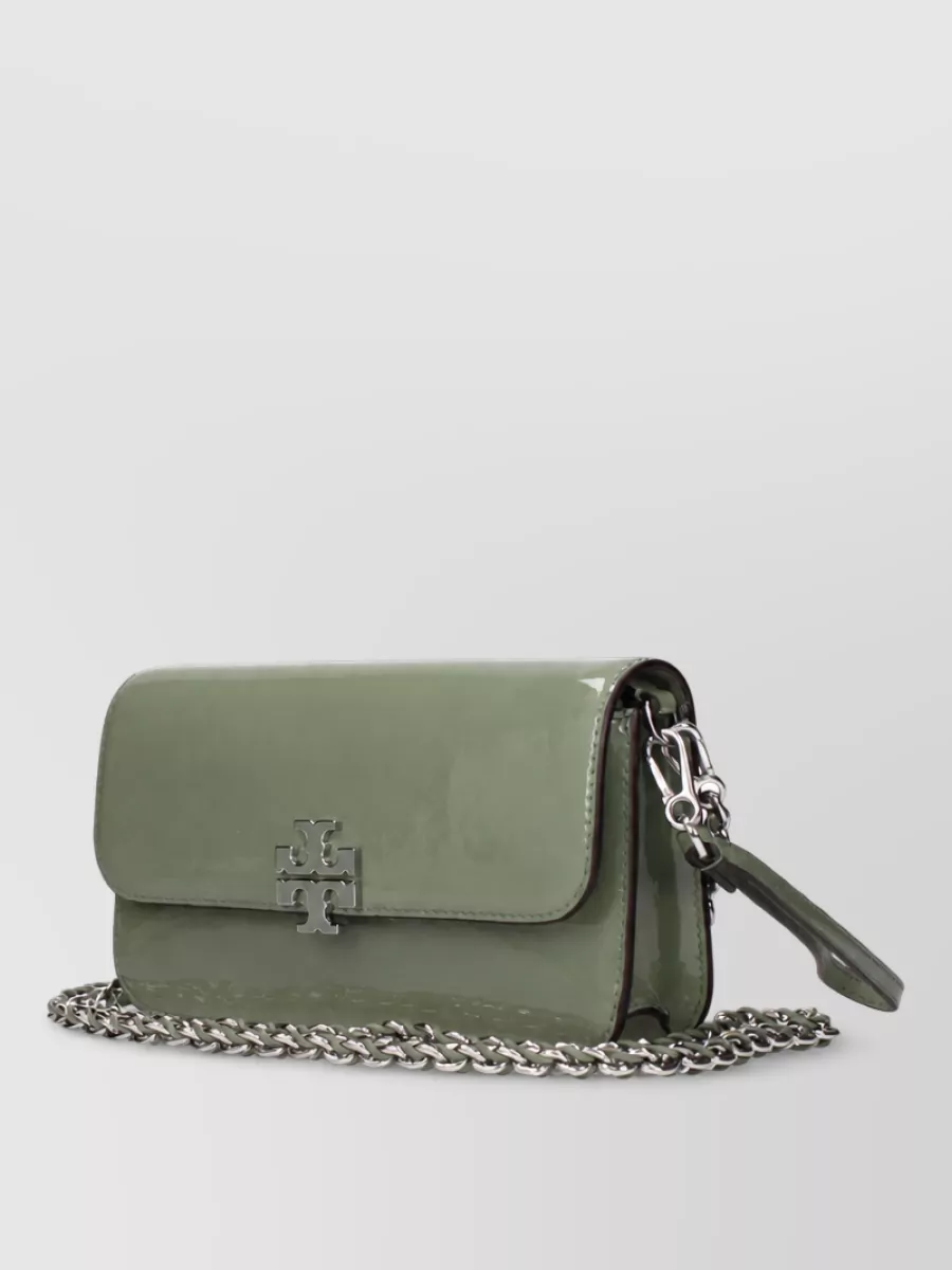 Tory Burch Britten Patent Leather Clutch Bag