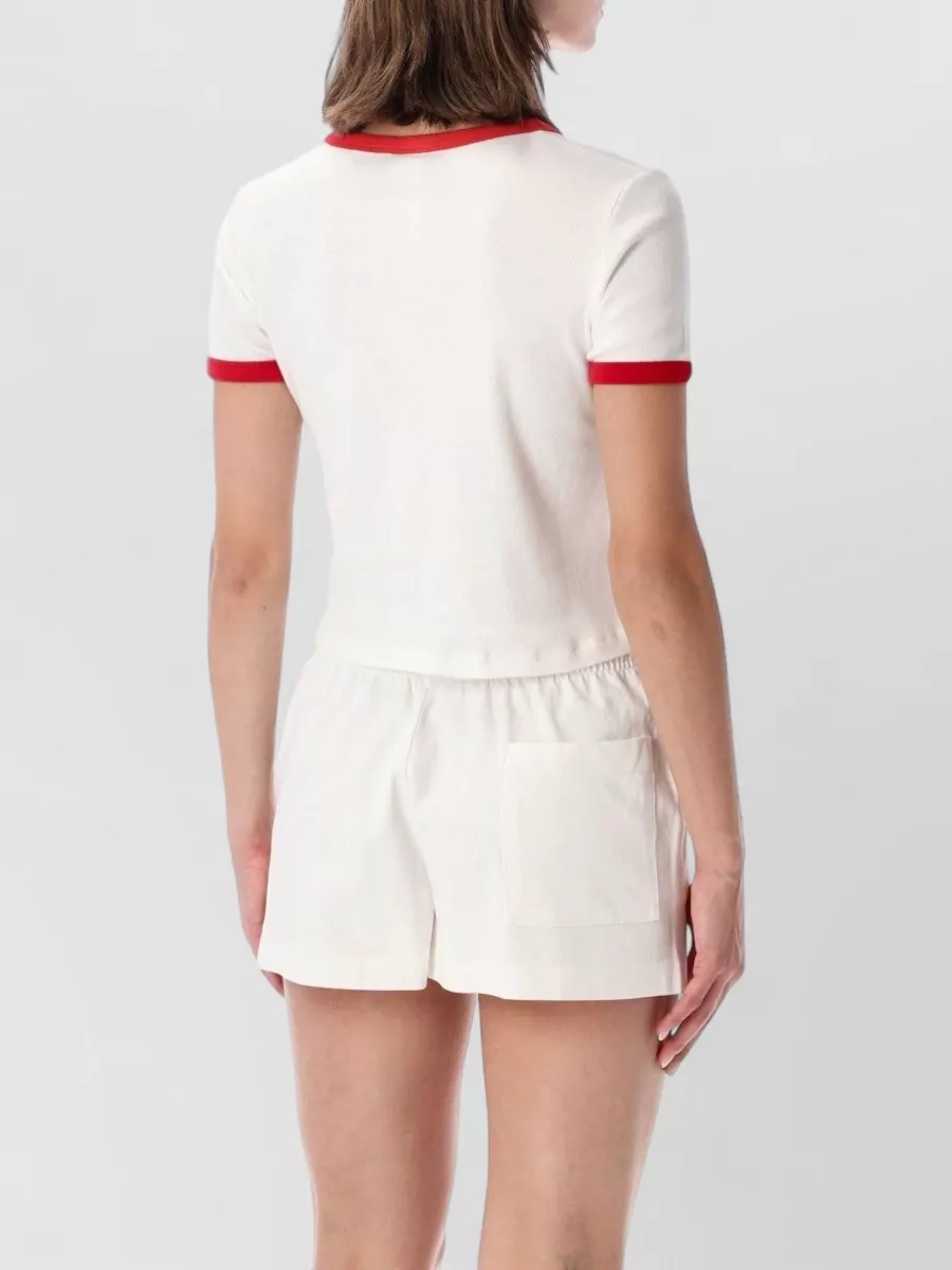 Sporty & Rich Cotton Printed Short-Sleeve T-Shirt