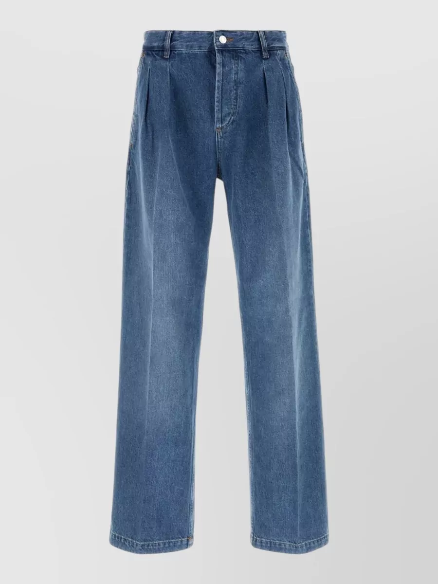 Marine Serre denim straight-leg jeans