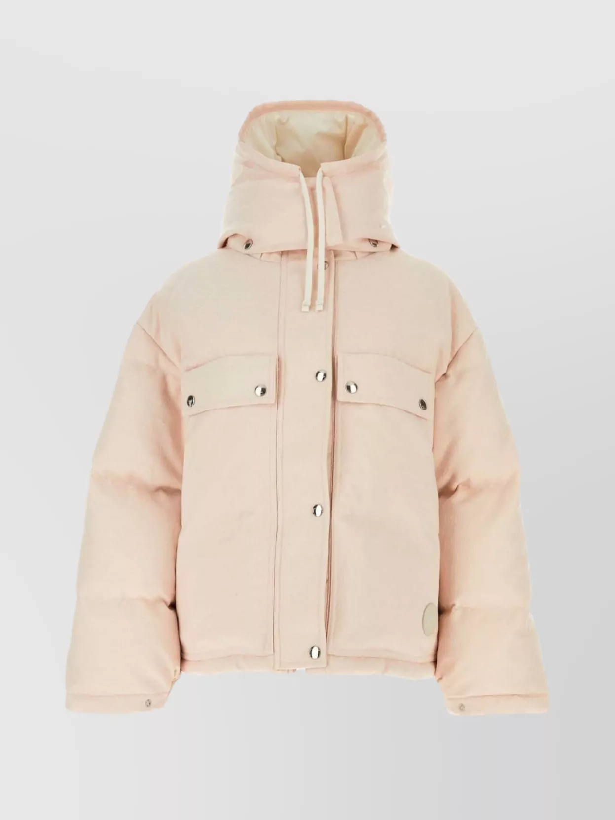 Shop Gucci Hooded Cotton Blend Down Jacket