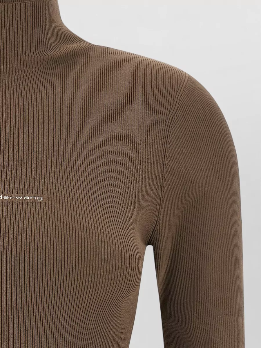 Alexander Wang Ribbed turtleneck long-sleeve top